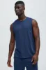 Essential Lounge Sleeveless Muscle Tee - Navy sold by Fashion Nova