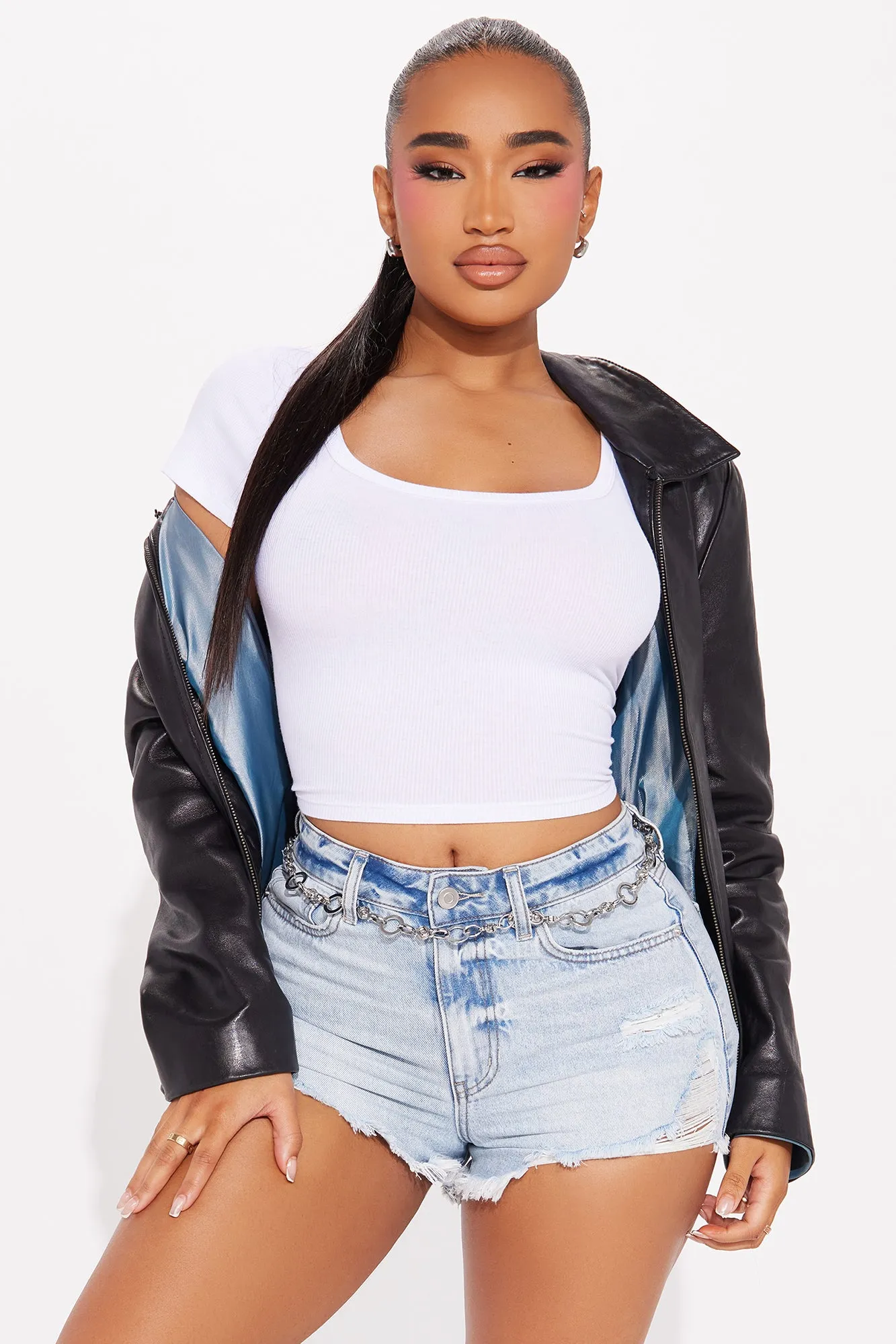 Rocking And Rolling Chain Belt - Silver sold by Fashion Nova product image thumbnail 2