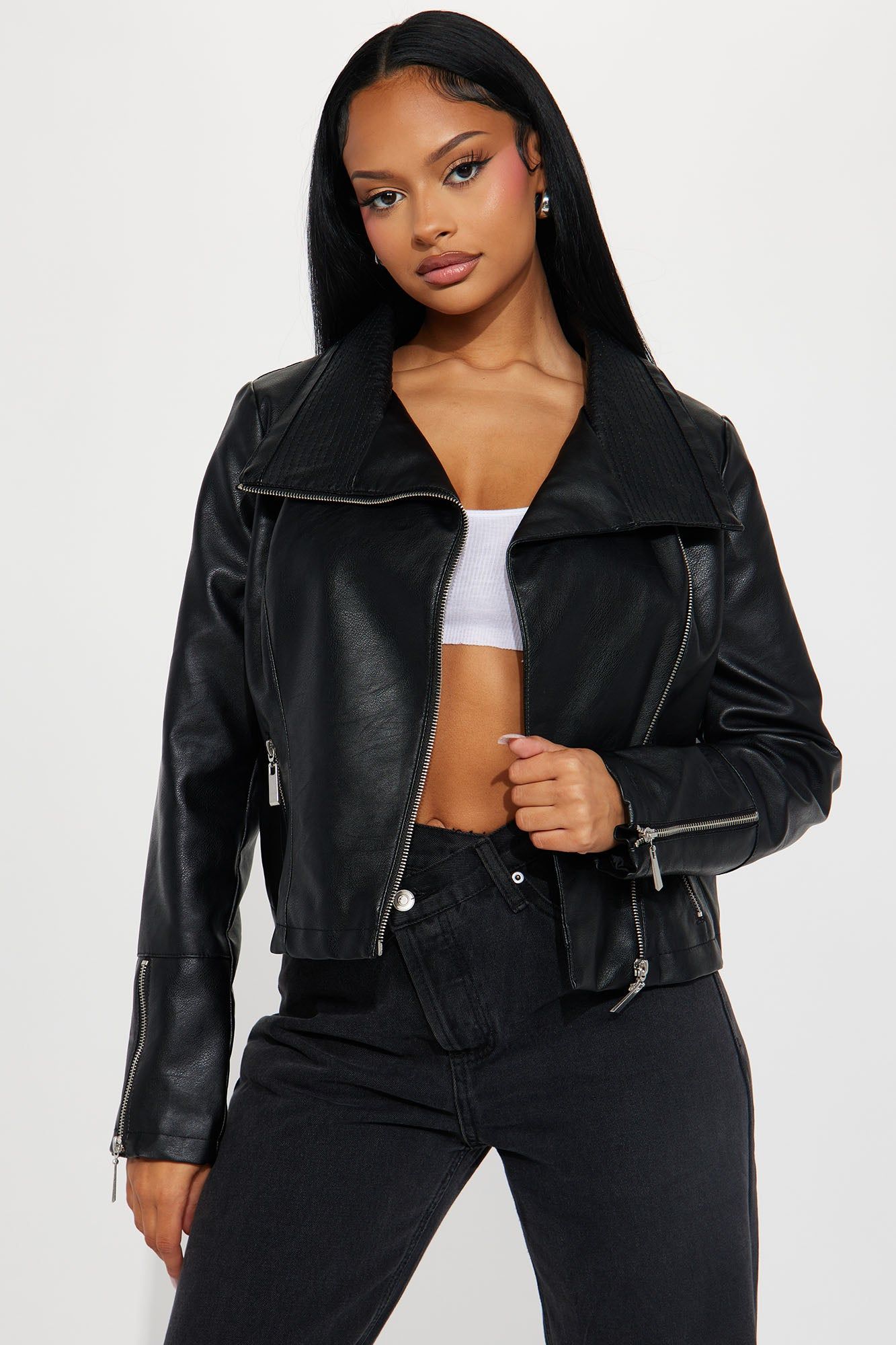 Solo Rider Moto Jacket - Black sold by Fashion Nova