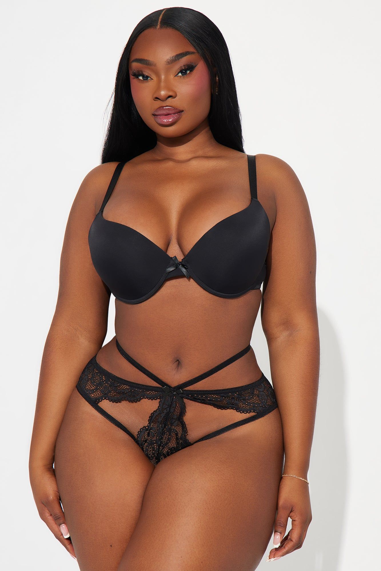 Chasing After Me Lace Crotchless Panty - Black sold by Fashion Nova product image thumbnail 2