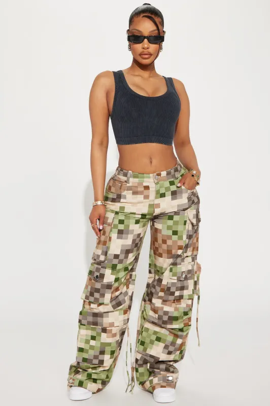 Blurry Vision Cargo Pant - Multi Color sold by Fashion Nova