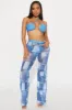 Abigale 3 Piece Bikini Pants Set - Denim sold by Fashion Nova
