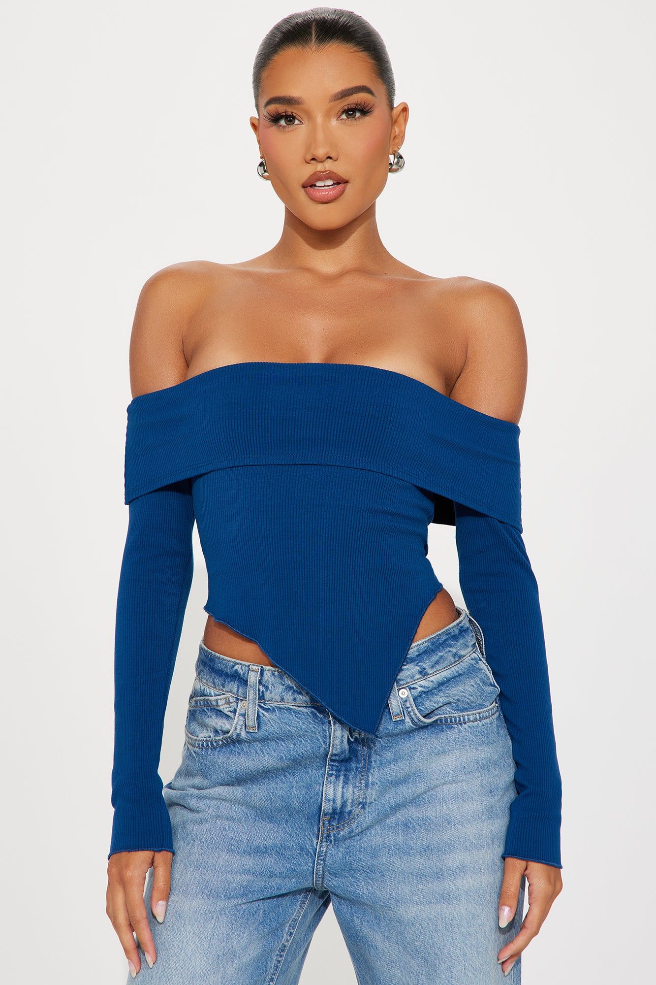 Kenna Snatched Top - Navy sold by Fashion Nova