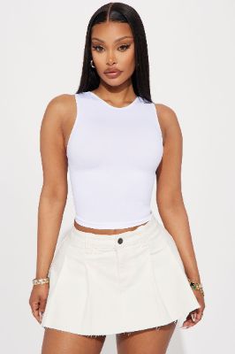 Back In Rotation Ruched Top - White sold by Fashion Nova