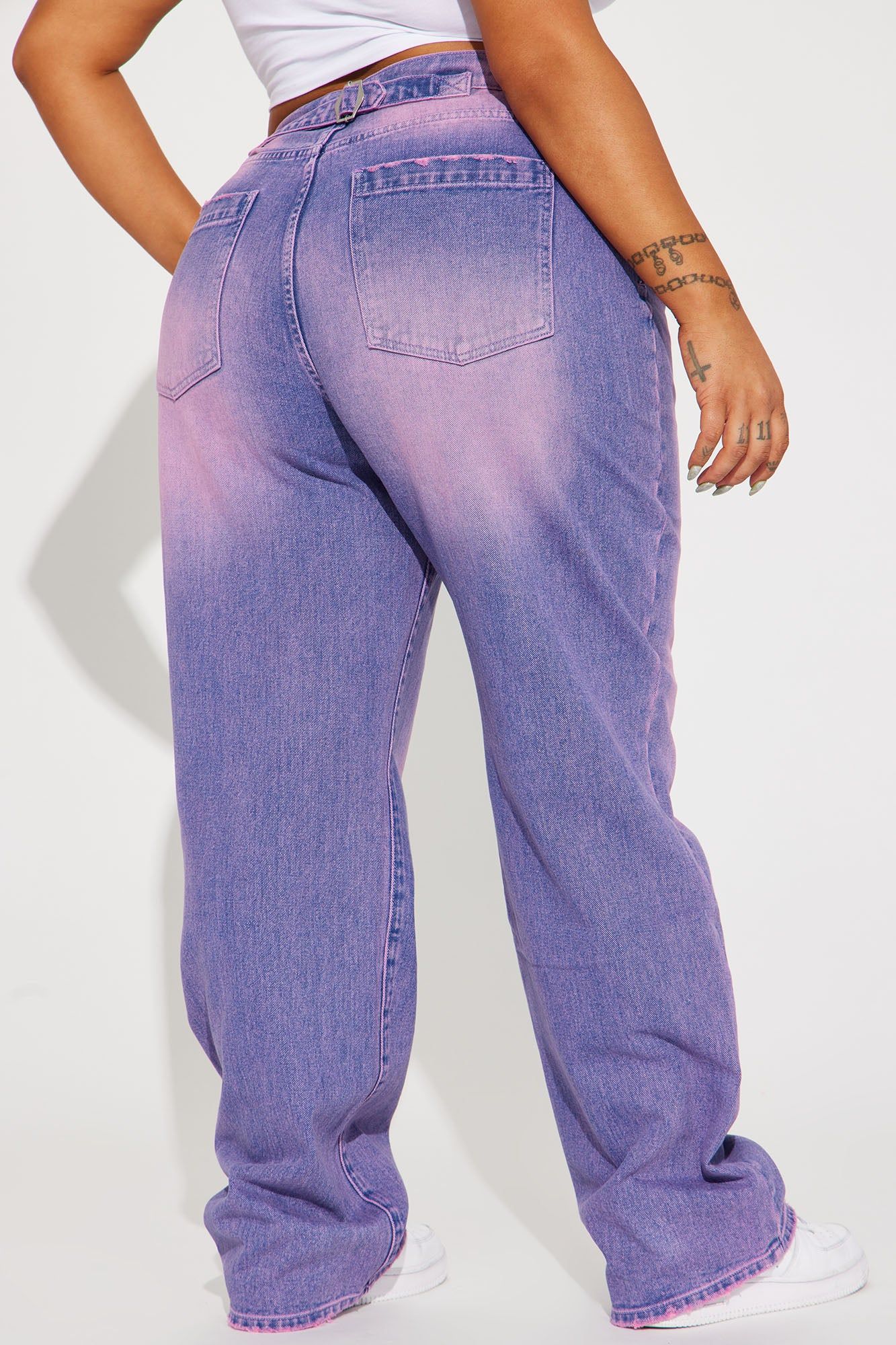 Alix Tinted Baggy Jeans - Purple sold by Fashion Nova product image thumbnail 7