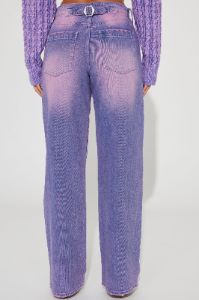 Alix Tinted Baggy Jeans - Purple sold by Fashion Nova