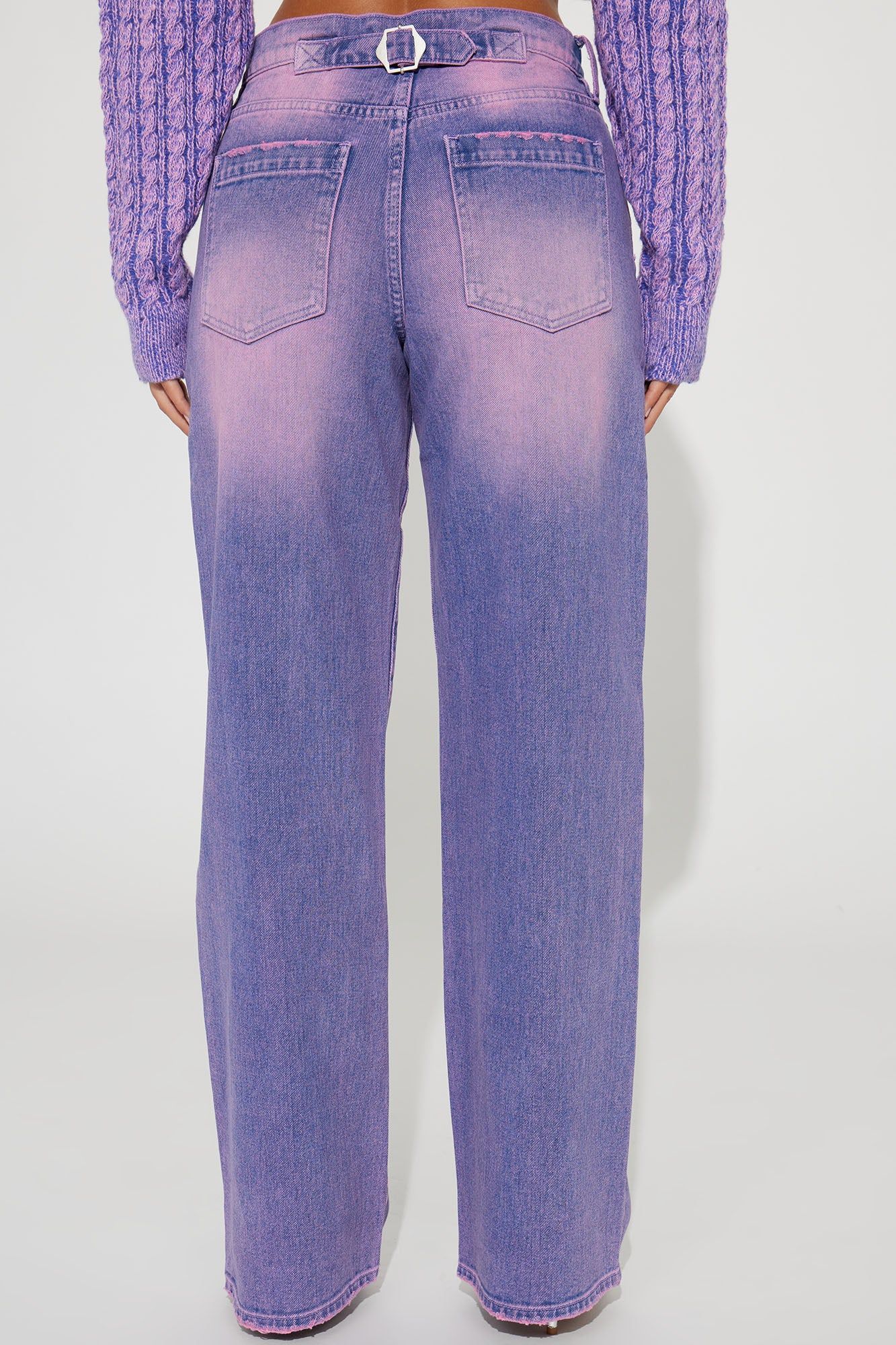 Alix Tinted Baggy Jeans - Purple sold by Fashion Nova product image thumbnail 3