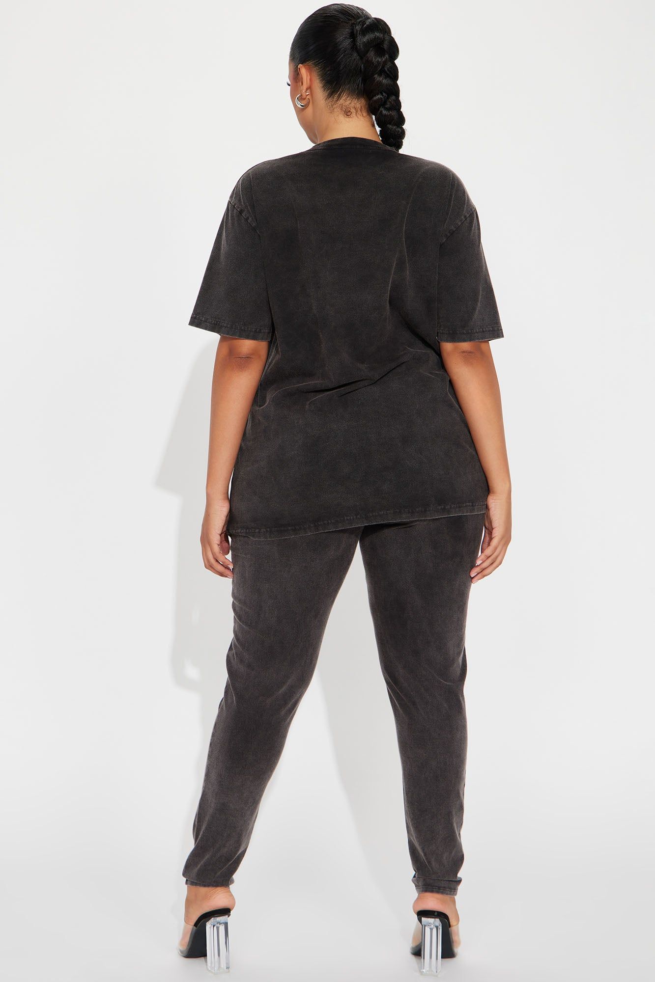 Stepping Out Mineral Wash Legging Set - Charcoal sold by Fashion Nova product image thumbnail 6