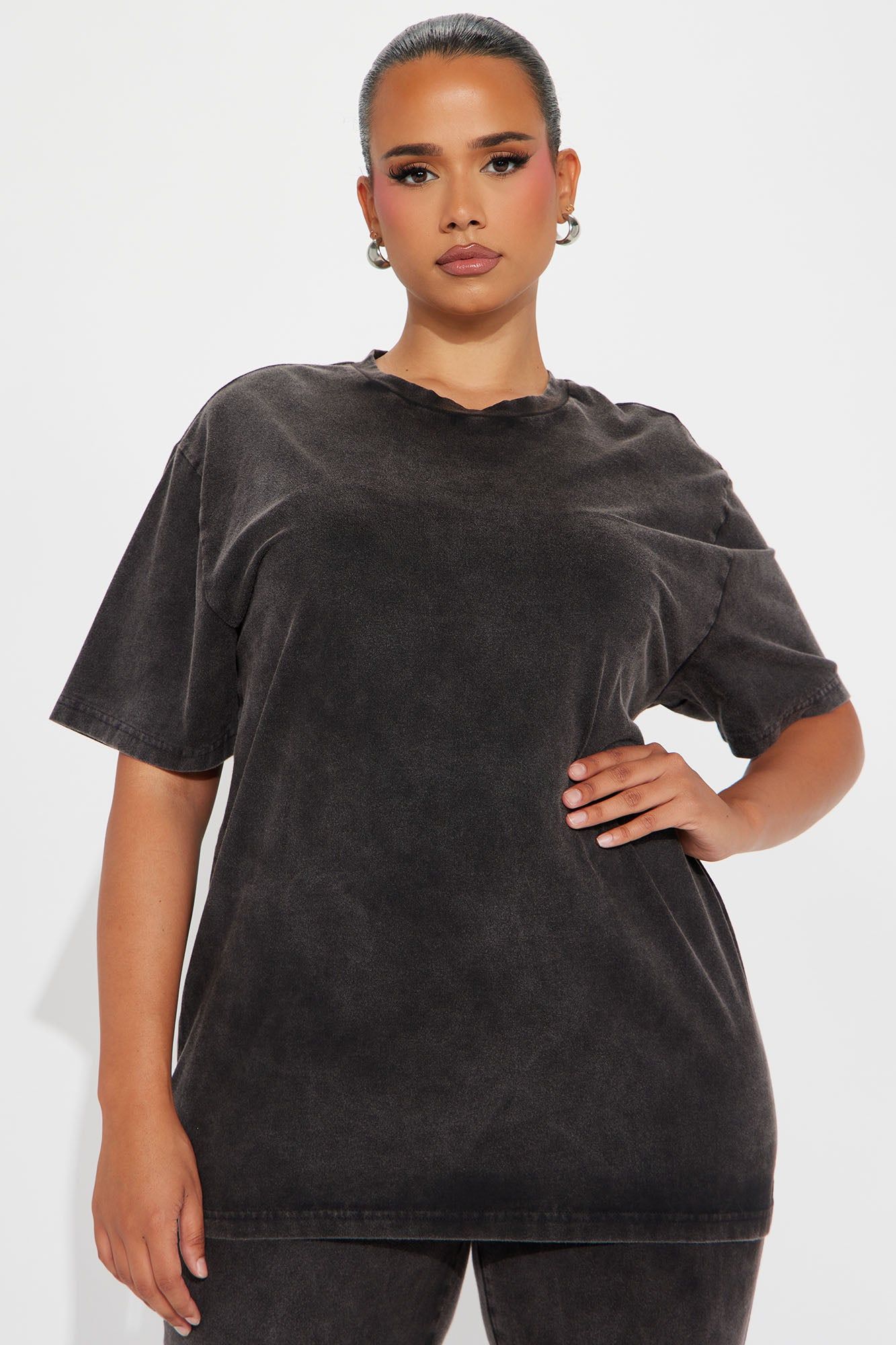 Stepping Out Mineral Wash Legging Set - Charcoal sold by Fashion Nova product image thumbnail 5