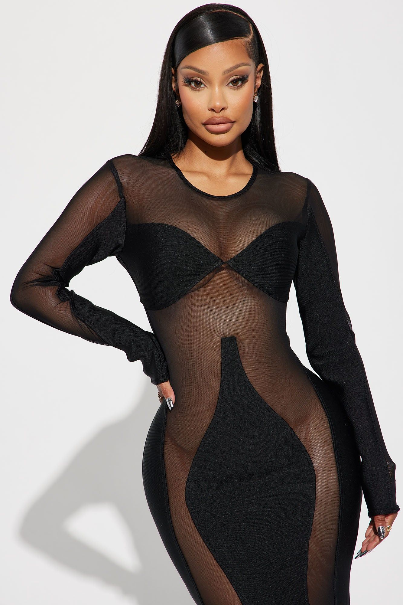 Showing Off Bandage Gown - Black sold by Fashion Nova product image thumbnail 2