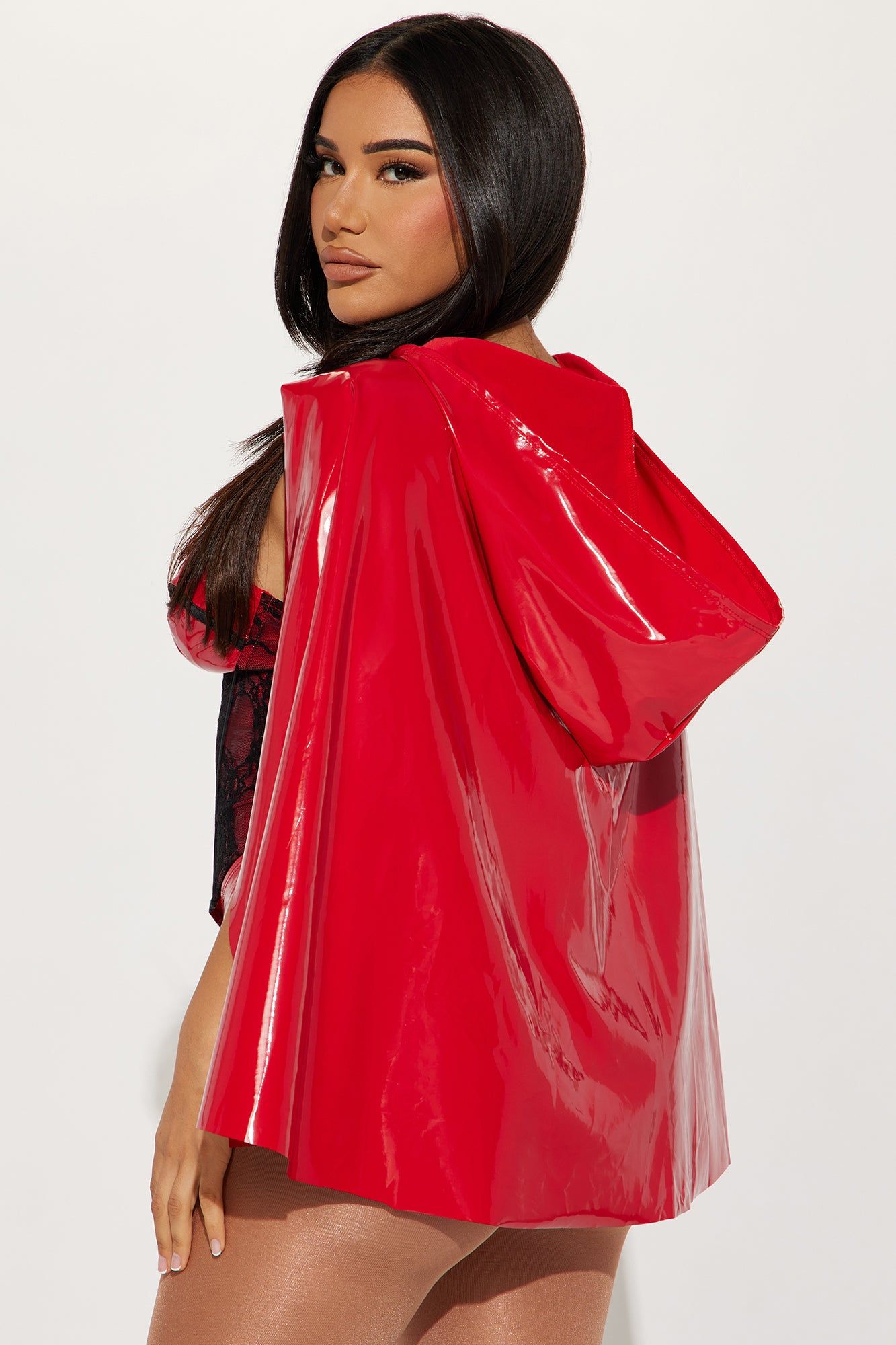 Naughty Miss Hood 3 Piece Costume Set - Red/Black sold by Fashion Nova product image thumbnail 3