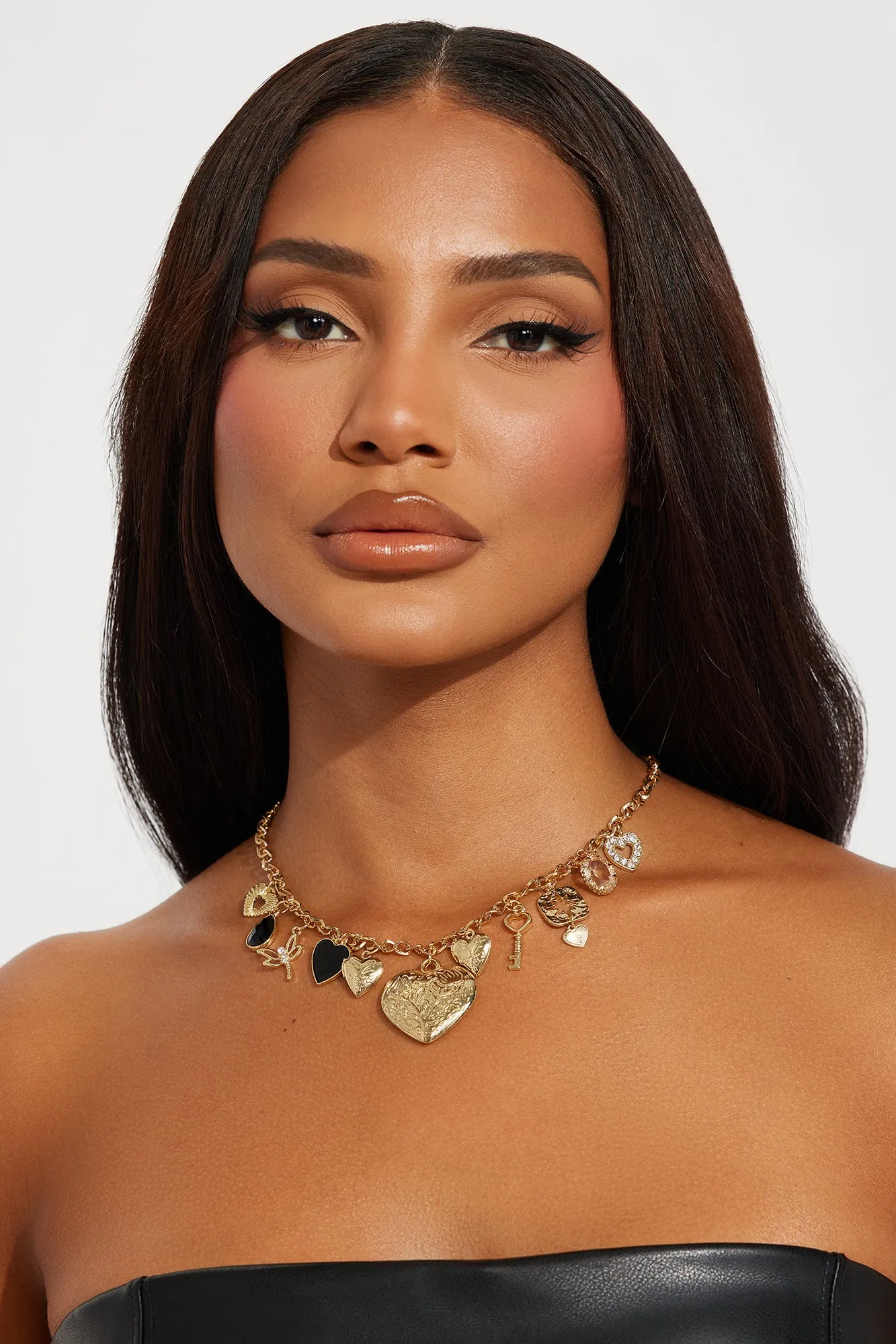 Key To My Soul Charm Necklace - Gold sold by Fashion Nova product image thumbnail 2