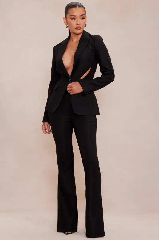 Denise Blazer Suit Set - Black sold by Fashion Nova
