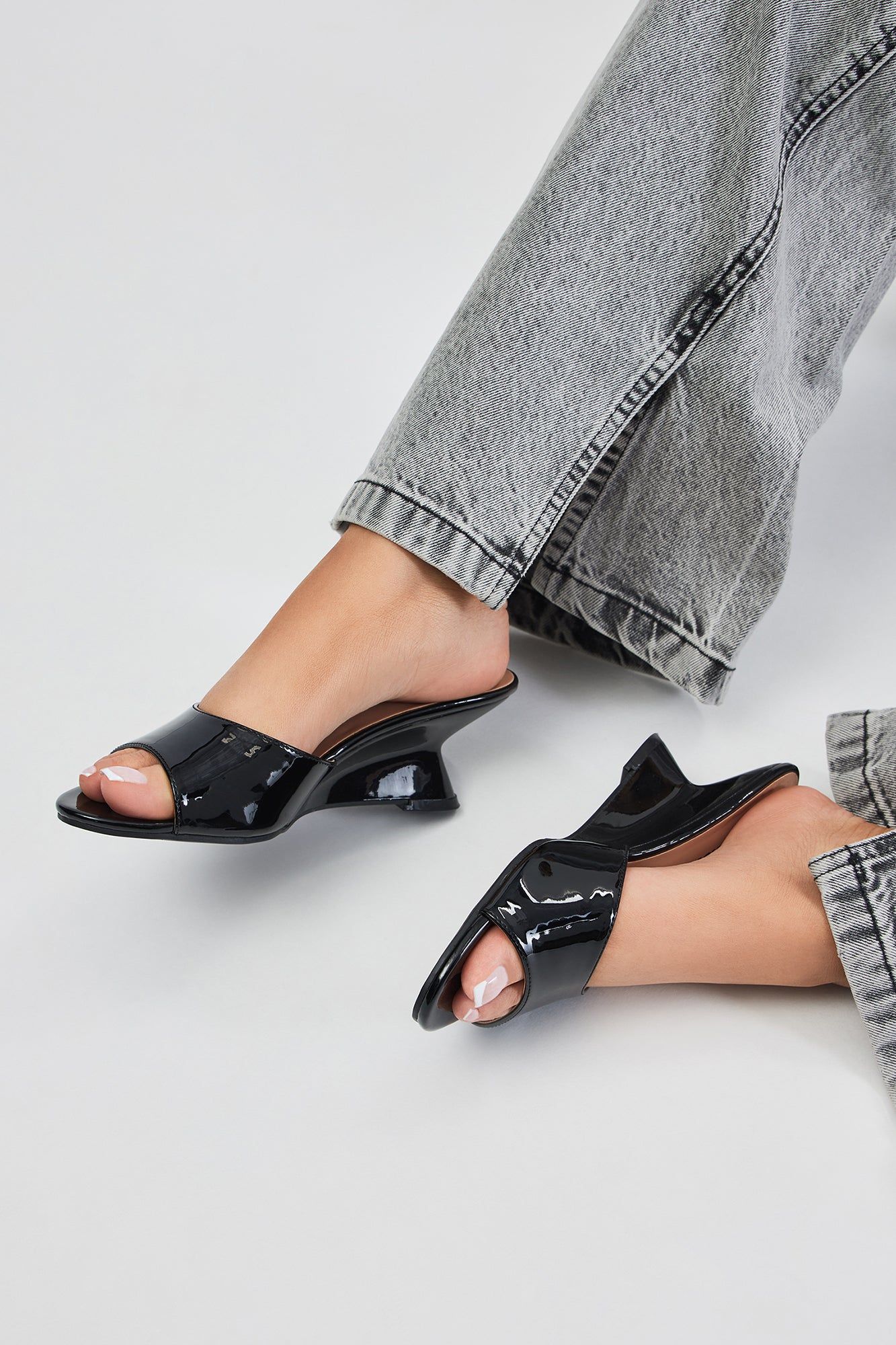 Baddie On The Go Wedges - Black sold by Fashion Nova product image thumbnail 2