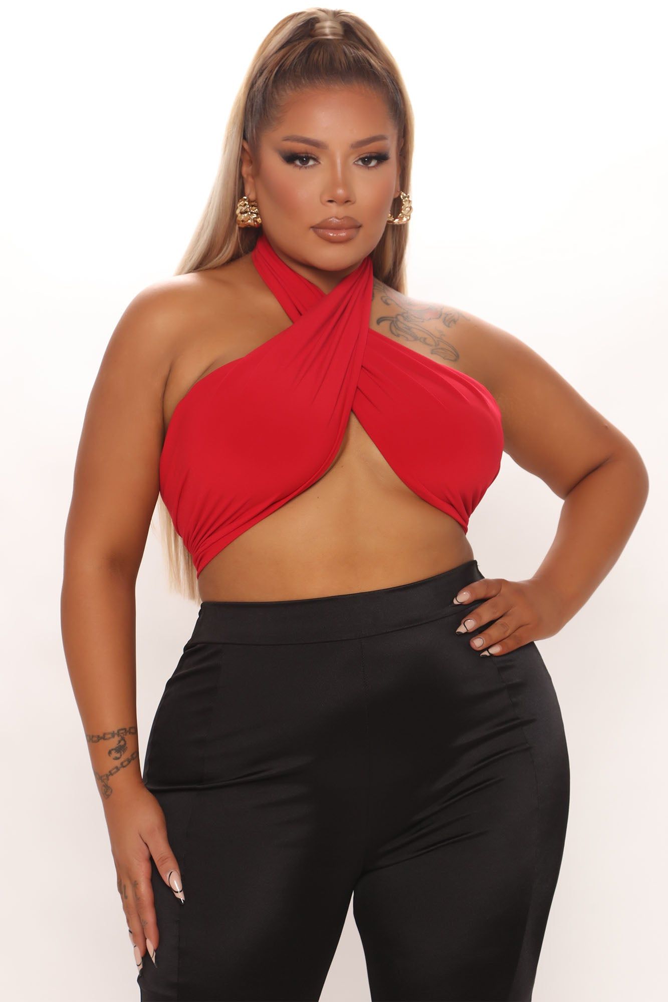 Higher Highs Halter Top - Red sold by Fashion Nova product image thumbnail 2