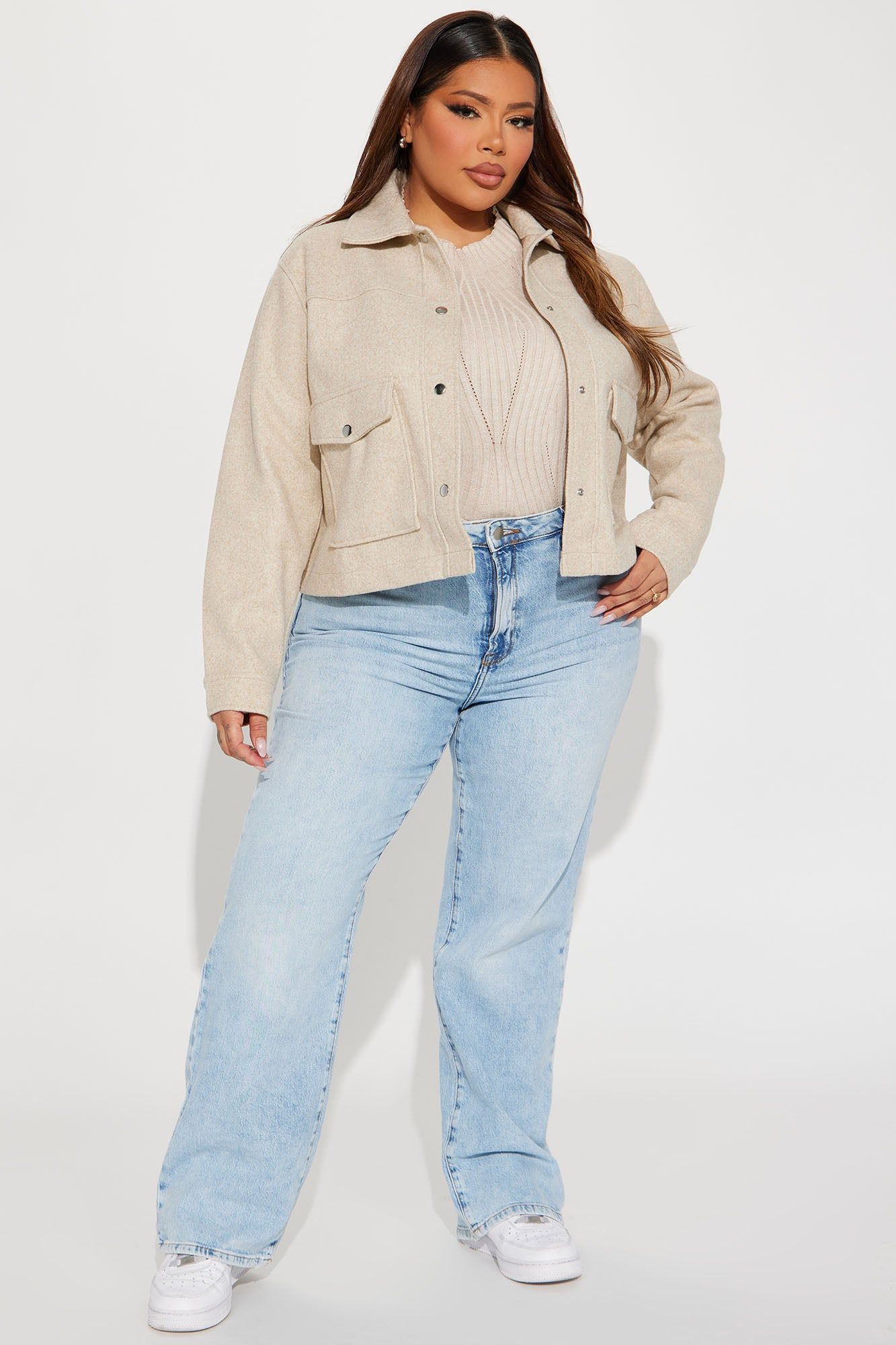 On My Way To You Jacket - Oatmeal sold by Fashion Nova product image thumbnail 6