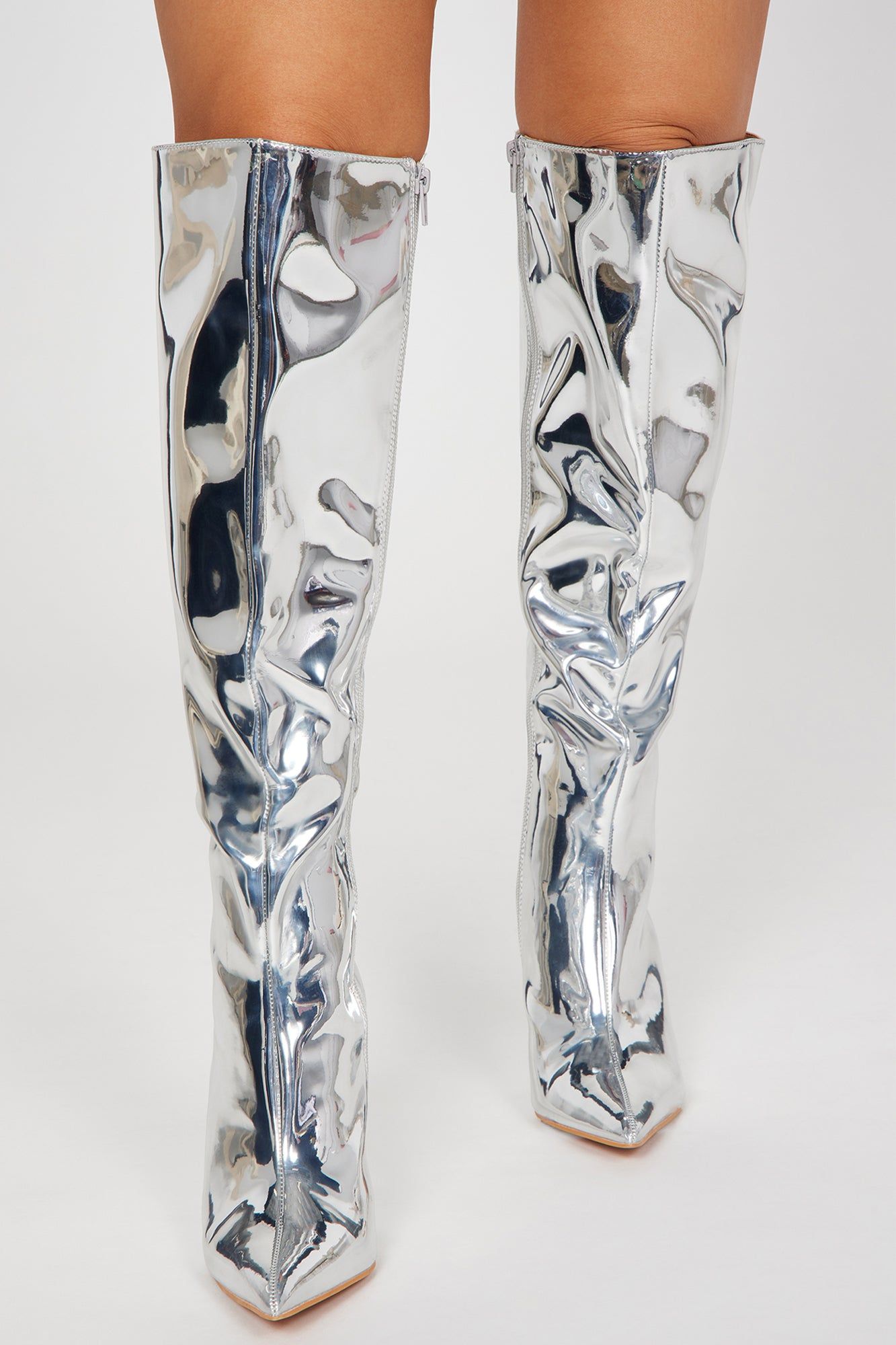 Making My Own Way Over The Knee Boots - Silver sold by Fashion Nova product image thumbnail 2