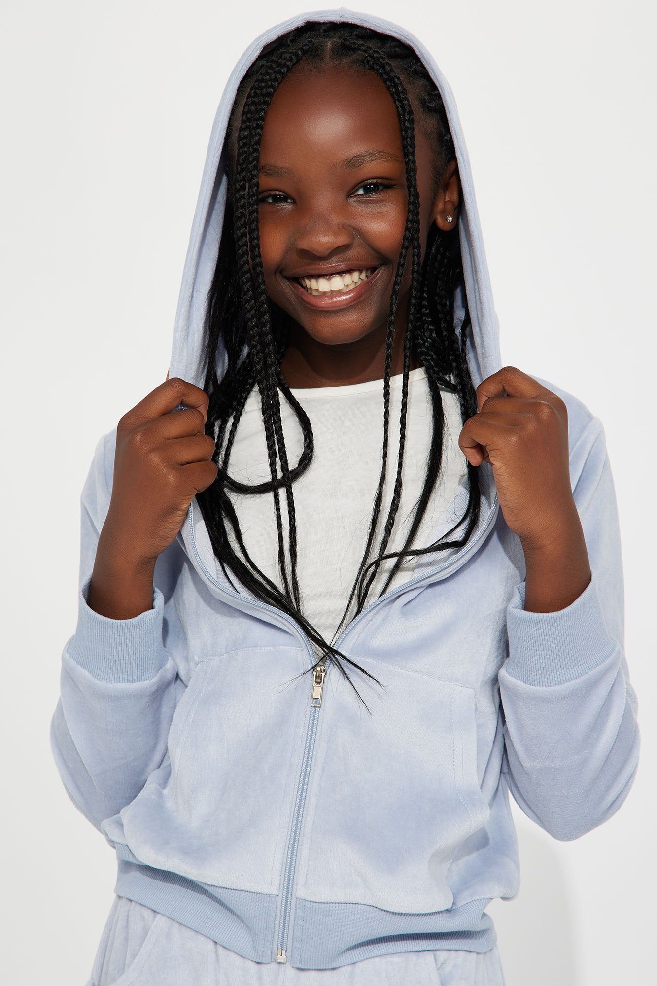 Mini Original Trendsetter II Velour Set - Light Blue sold by Fashion Nova product image thumbnail 2