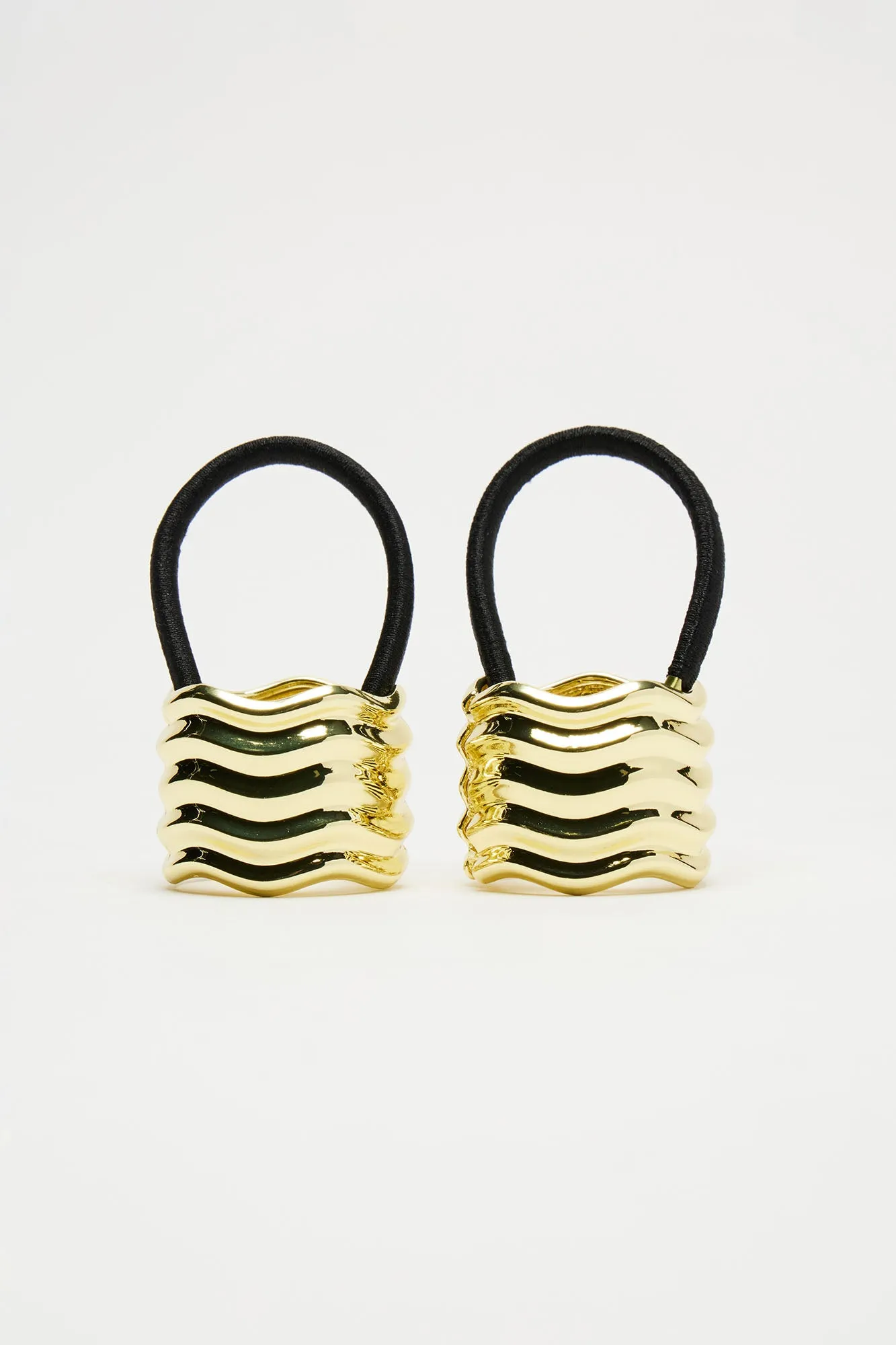 State Of The Art 2 Piece Scrunchie Set - Gold sold by Fashion Nova product image thumbnail 3