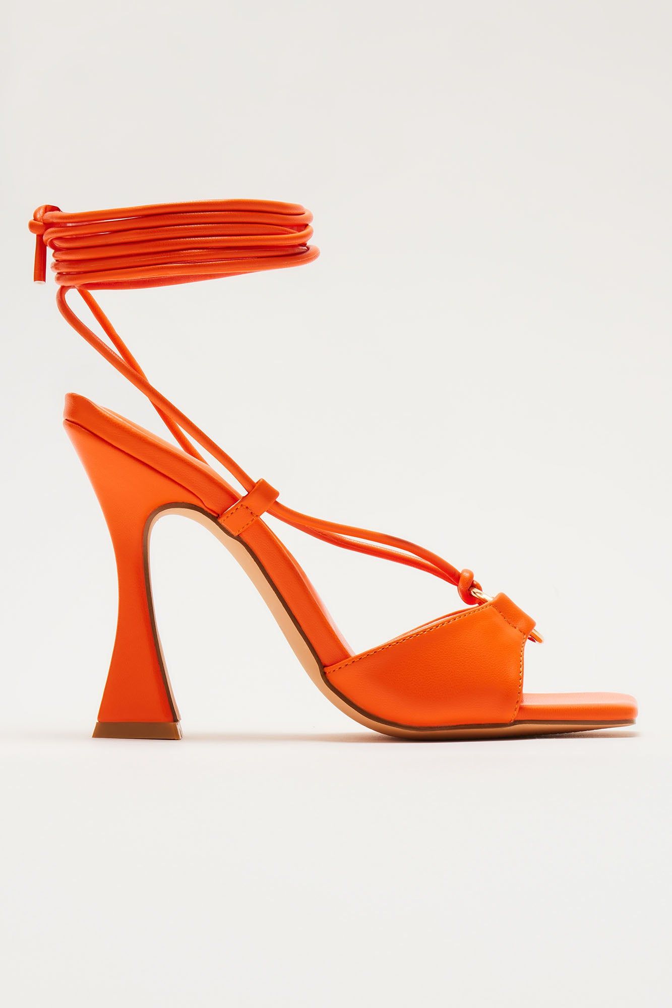 Feel The Vibe Wrap Up Heels - Orange sold by Fashion Nova product image thumbnail 4