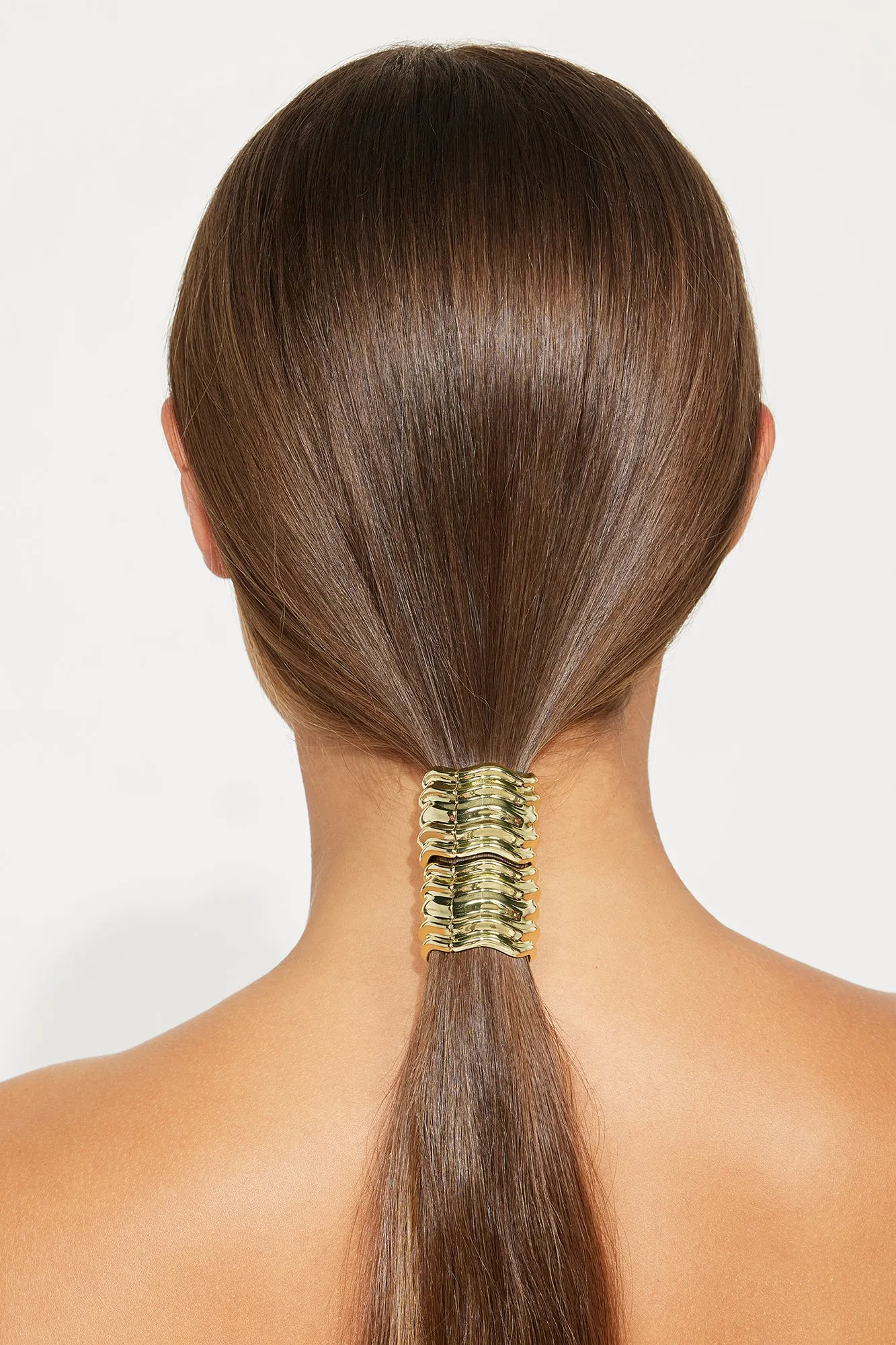 State Of The Art 2 Piece Scrunchie Set - Gold sold by Fashion Nova product image thumbnail 2