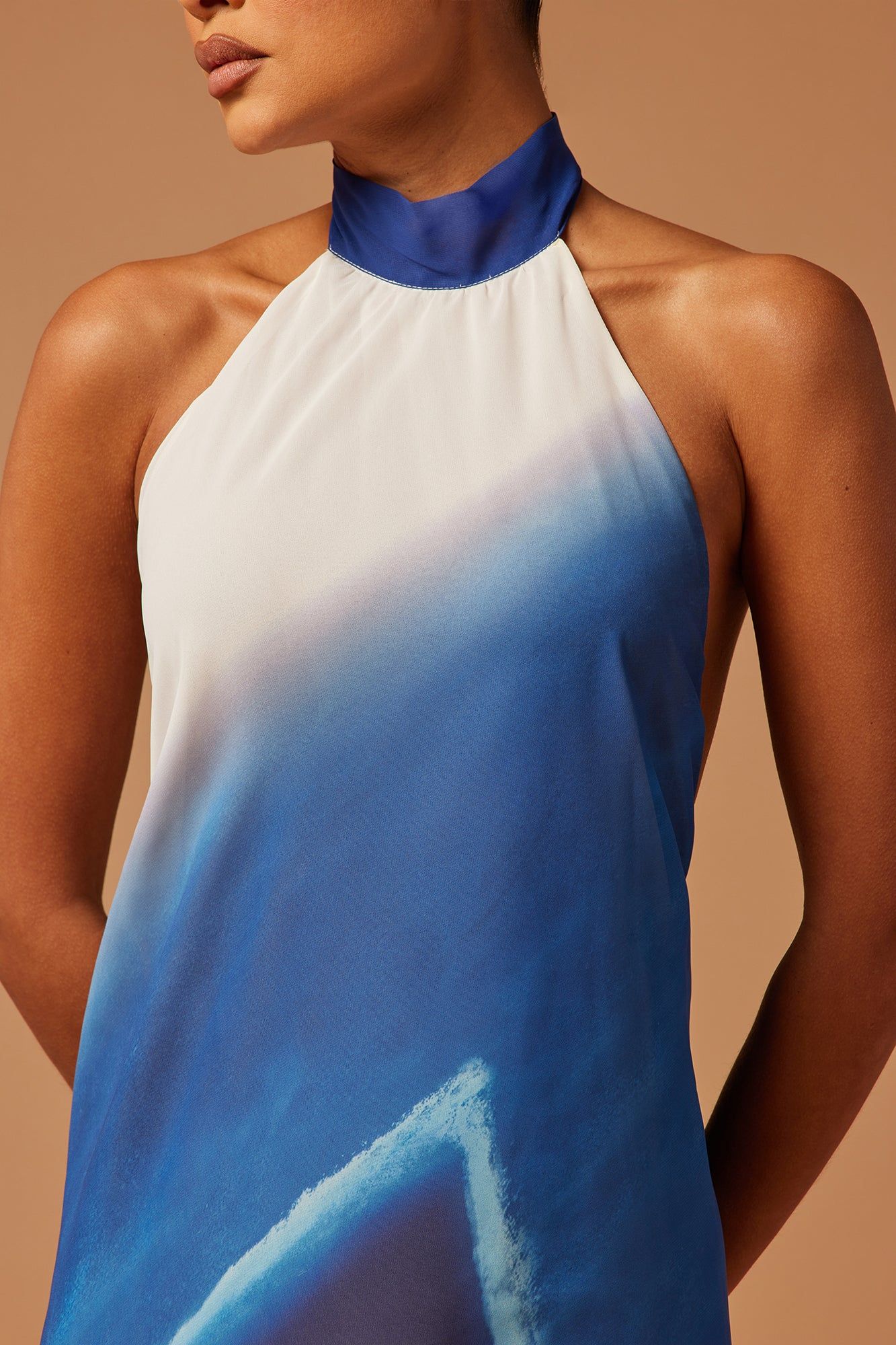 Wren Chiffon Maxi Dress - Blue/combo sold by Fashion Nova product image thumbnail 3