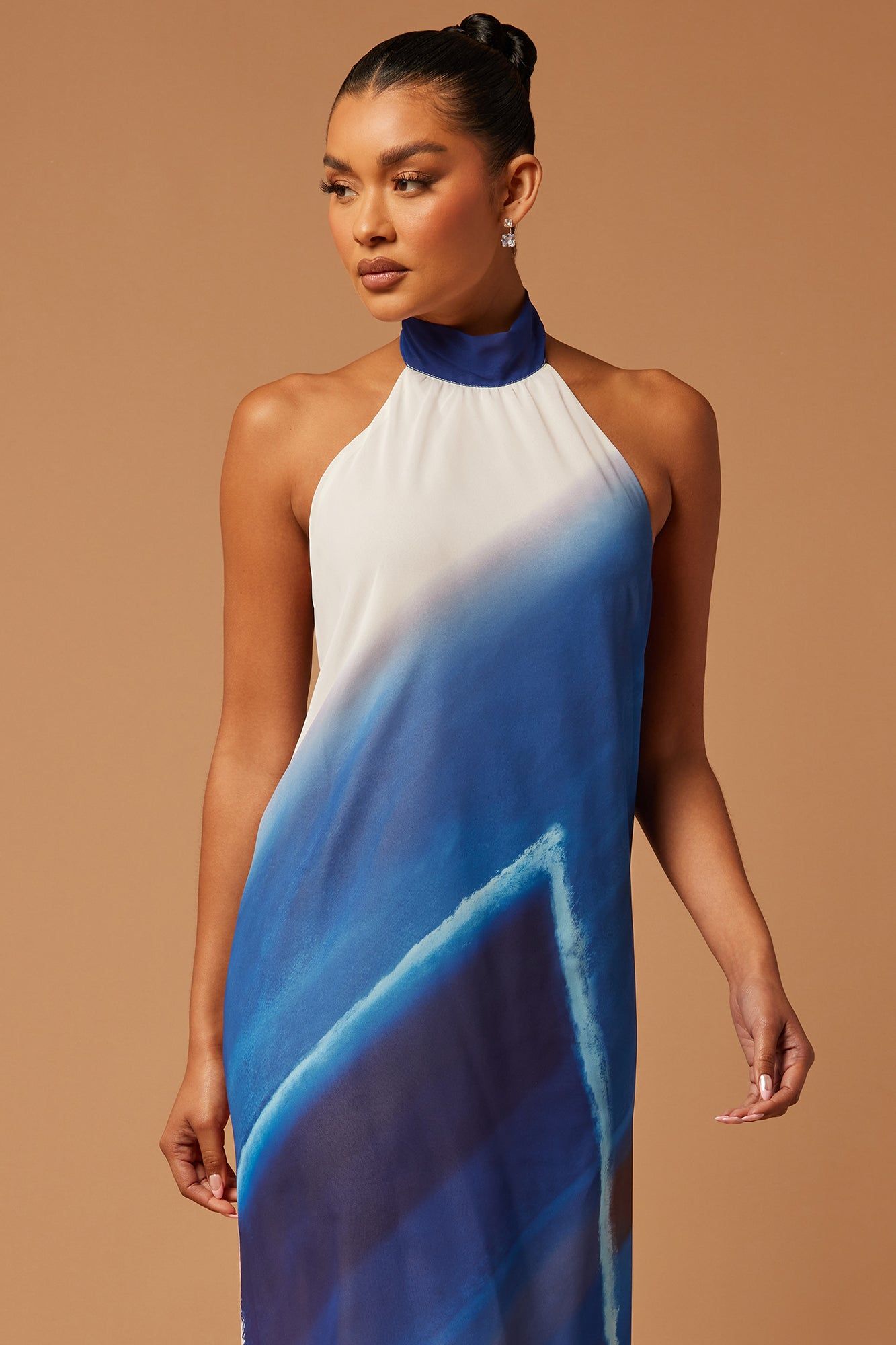 Wren Chiffon Maxi Dress - Blue/combo sold by Fashion Nova product image thumbnail 2