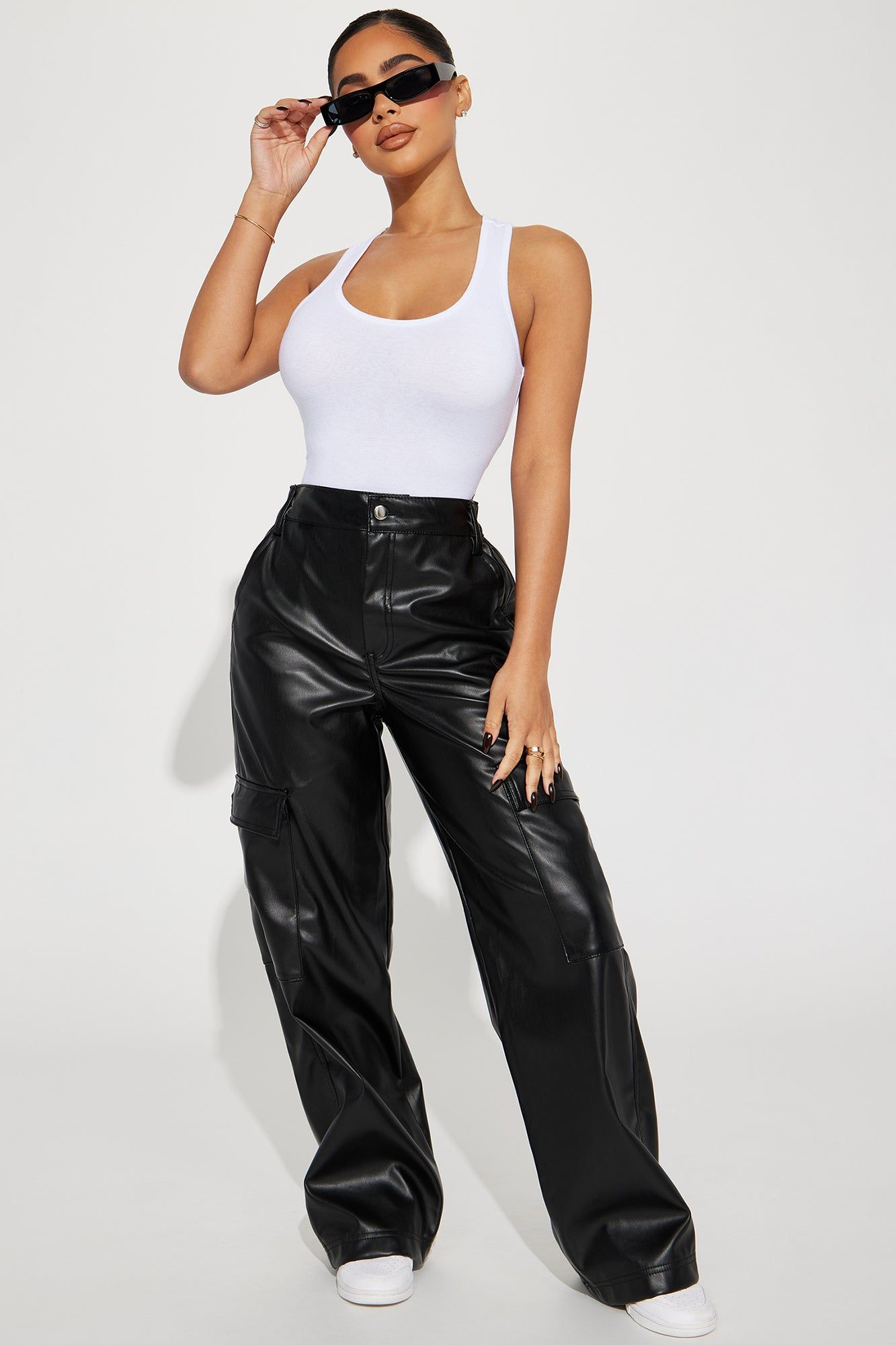 Style Muse Faux Leather Pant - Black sold by Fashion Nova