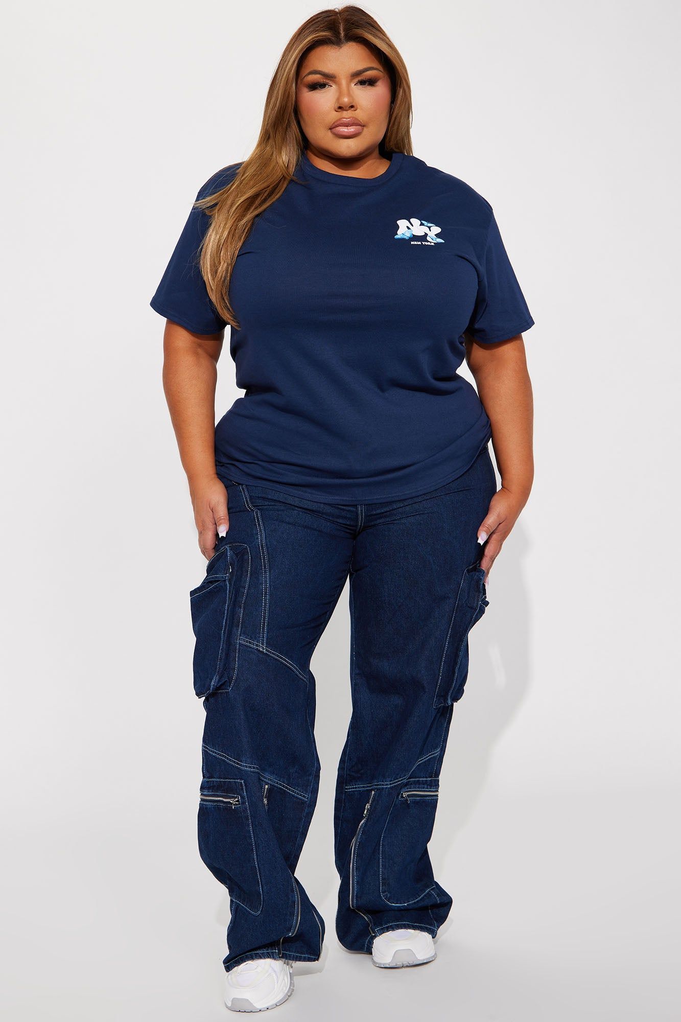 New York Butterfly Graphic Tshirt - Navy sold by Fashion Nova product image thumbnail 6