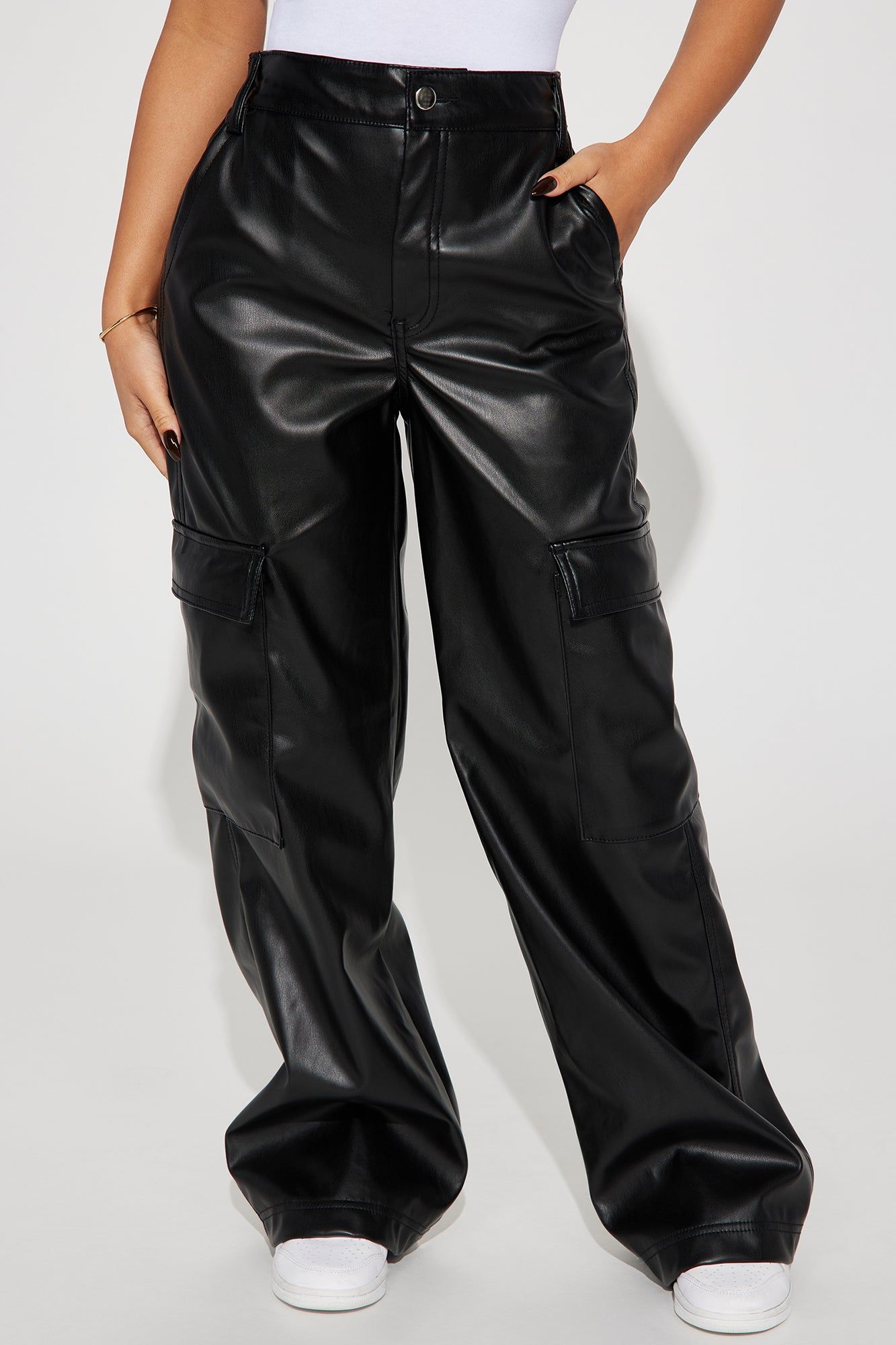 Style Muse Faux Leather Pant - Black sold by Fashion Nova product image thumbnail 2
