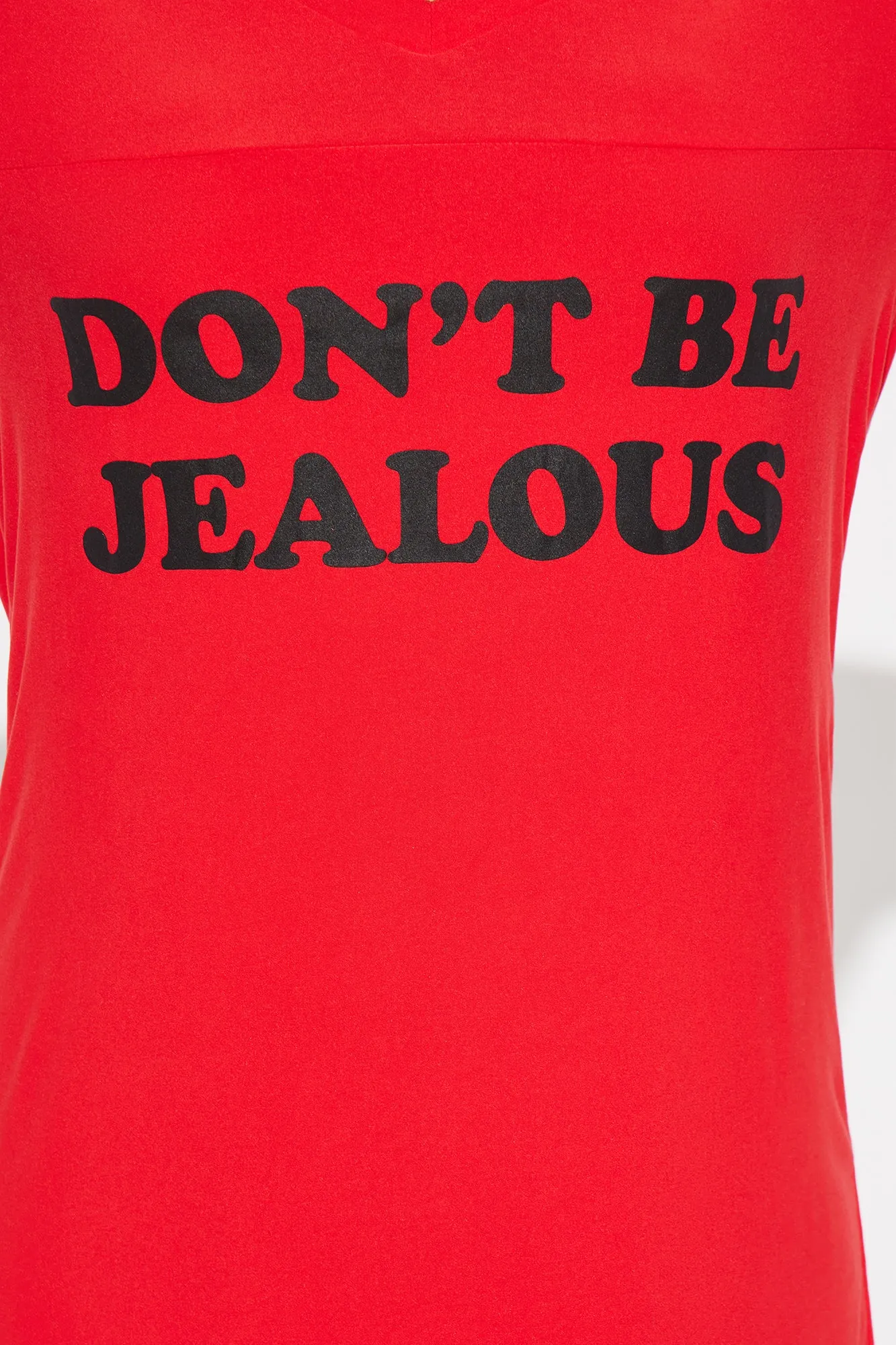 Don't Be Jealous PJ Sleep Shirt - Red/Black sold by Fashion Nova product image thumbnail 2