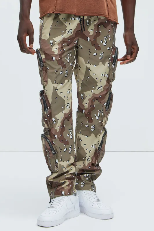 I Got You Cargo Pockets Nylon Pants - Camouflage sold by Fashion Nova