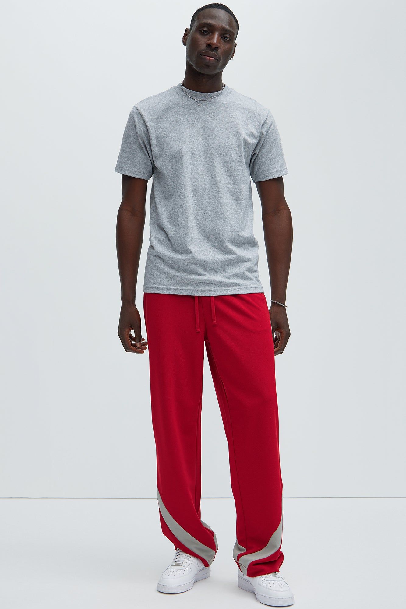 Zedric Relaxed Track Pants - Red sold by Fashion Nova product image thumbnail 3