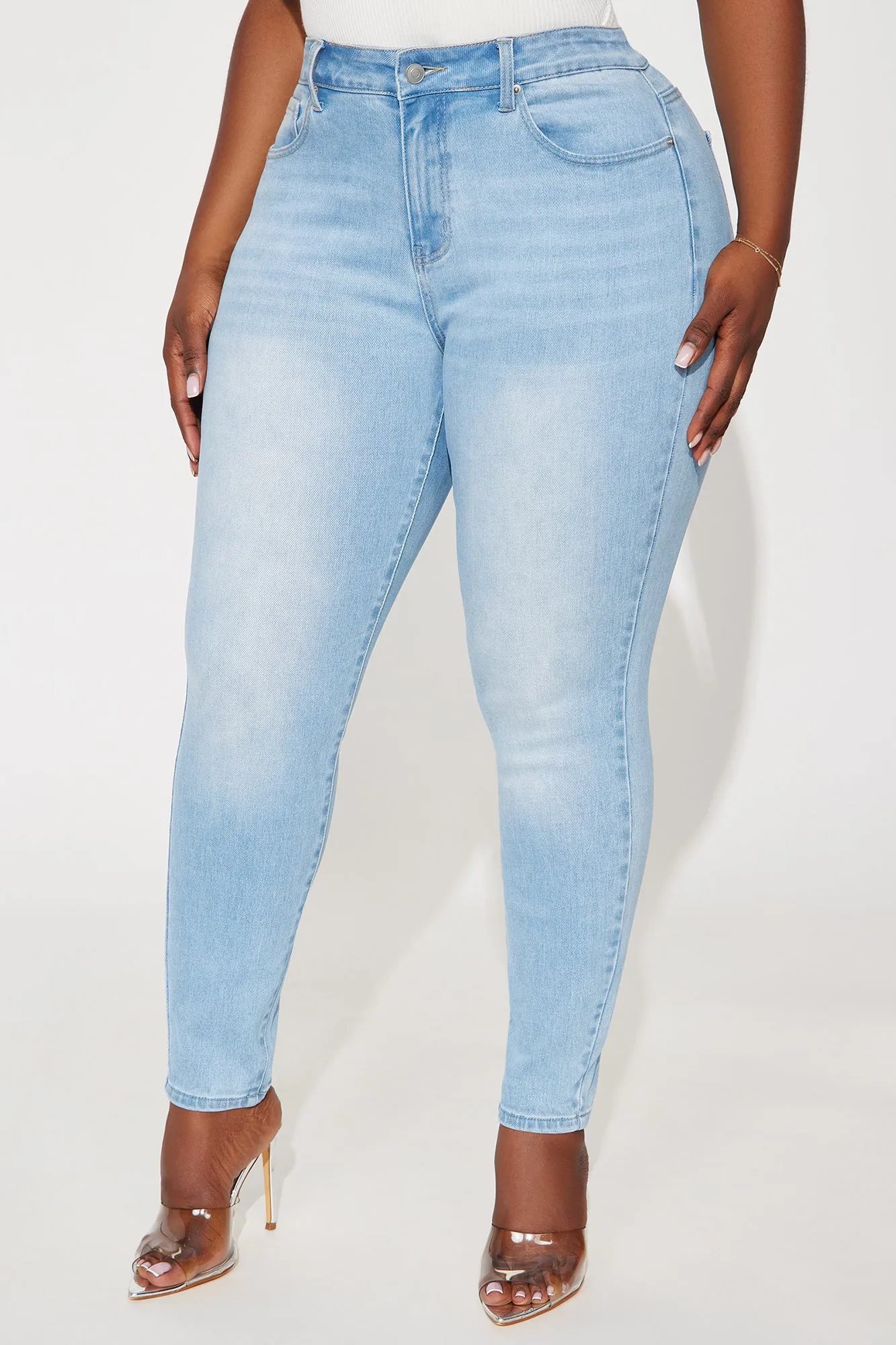 Eriss Stretch Skinny Jeans - Light Wash sold by Fashion Nova product image thumbnail 5