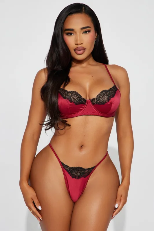 Mutual Attraction Satin 2 Piece Set - Red sold by Fashion Nova