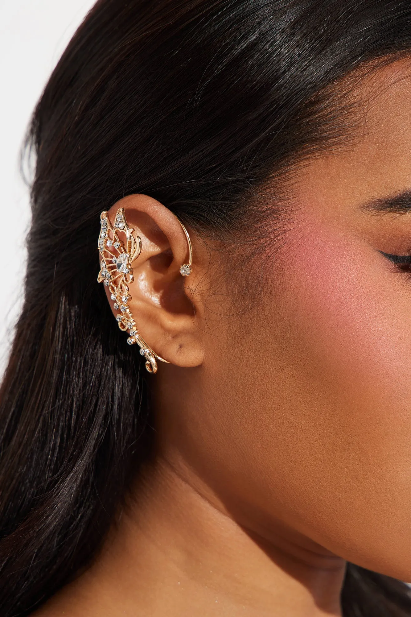 Come Fly With Me Ear Cuff - Gold sold by Fashion Nova