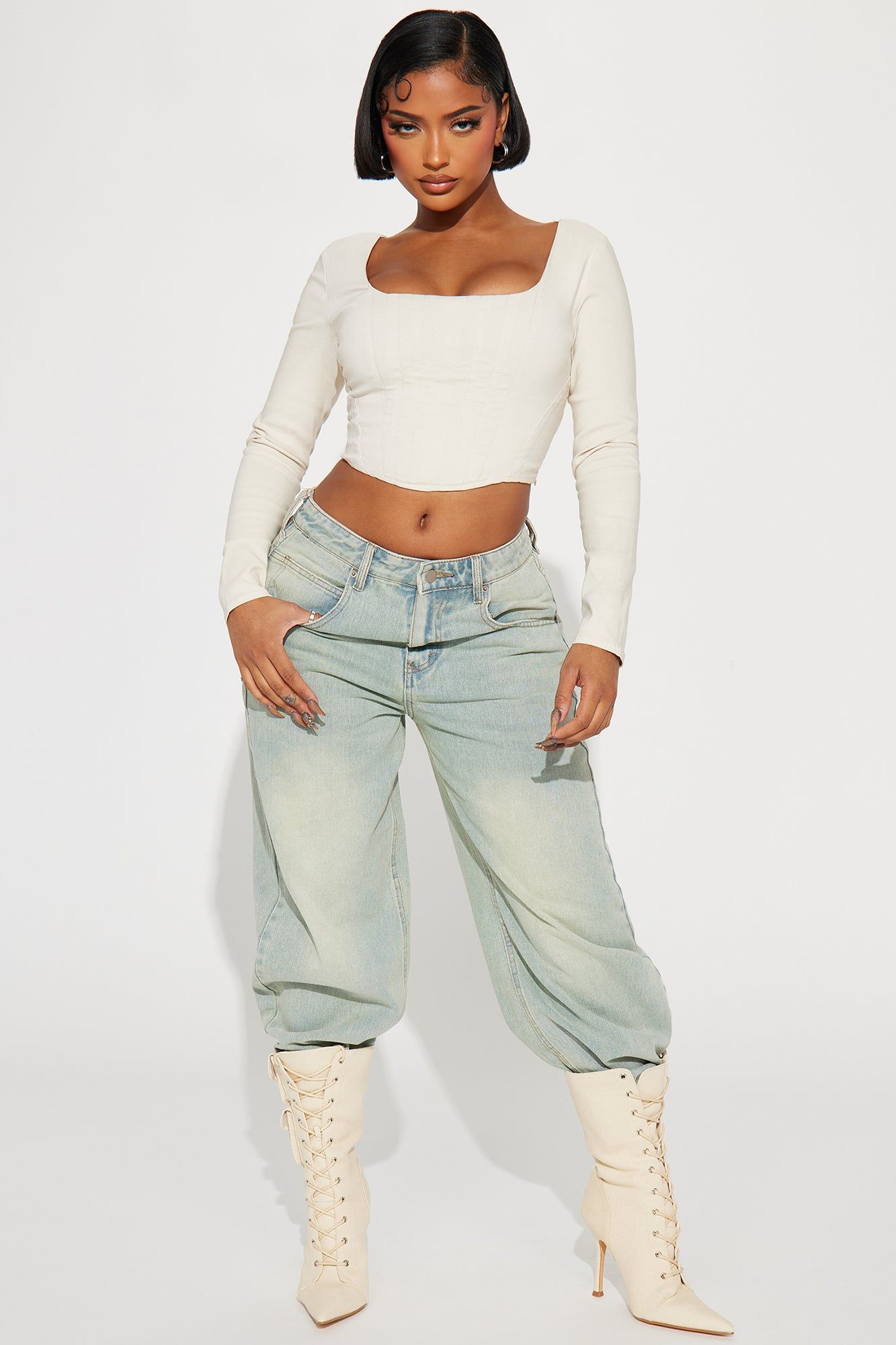 On My Way Corset Top - Beige sold by Fashion Nova product image thumbnail 2