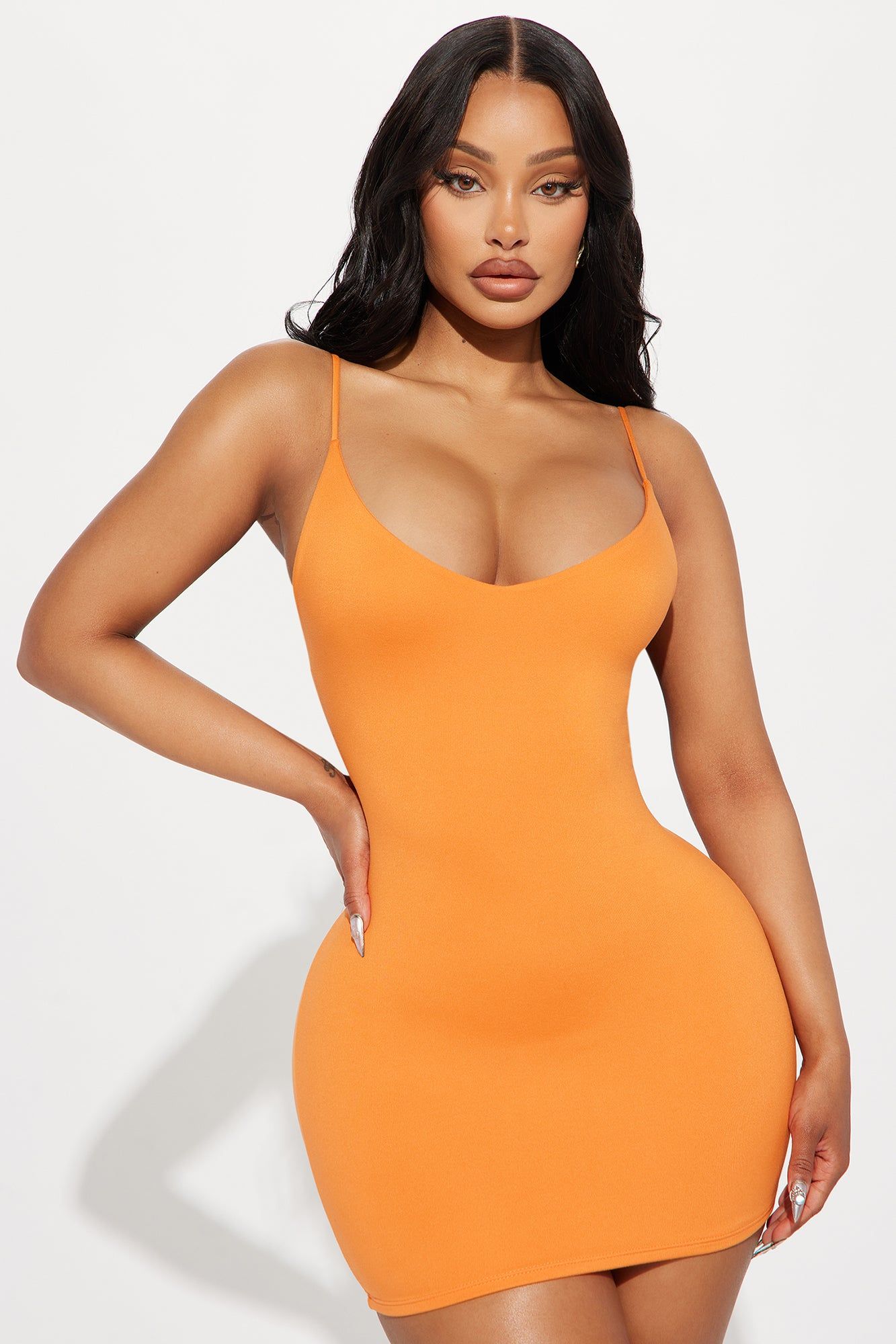 【新品】Orangery Mini Dress Dali Double Lined Micro Mini Dress - Orange | Parallel