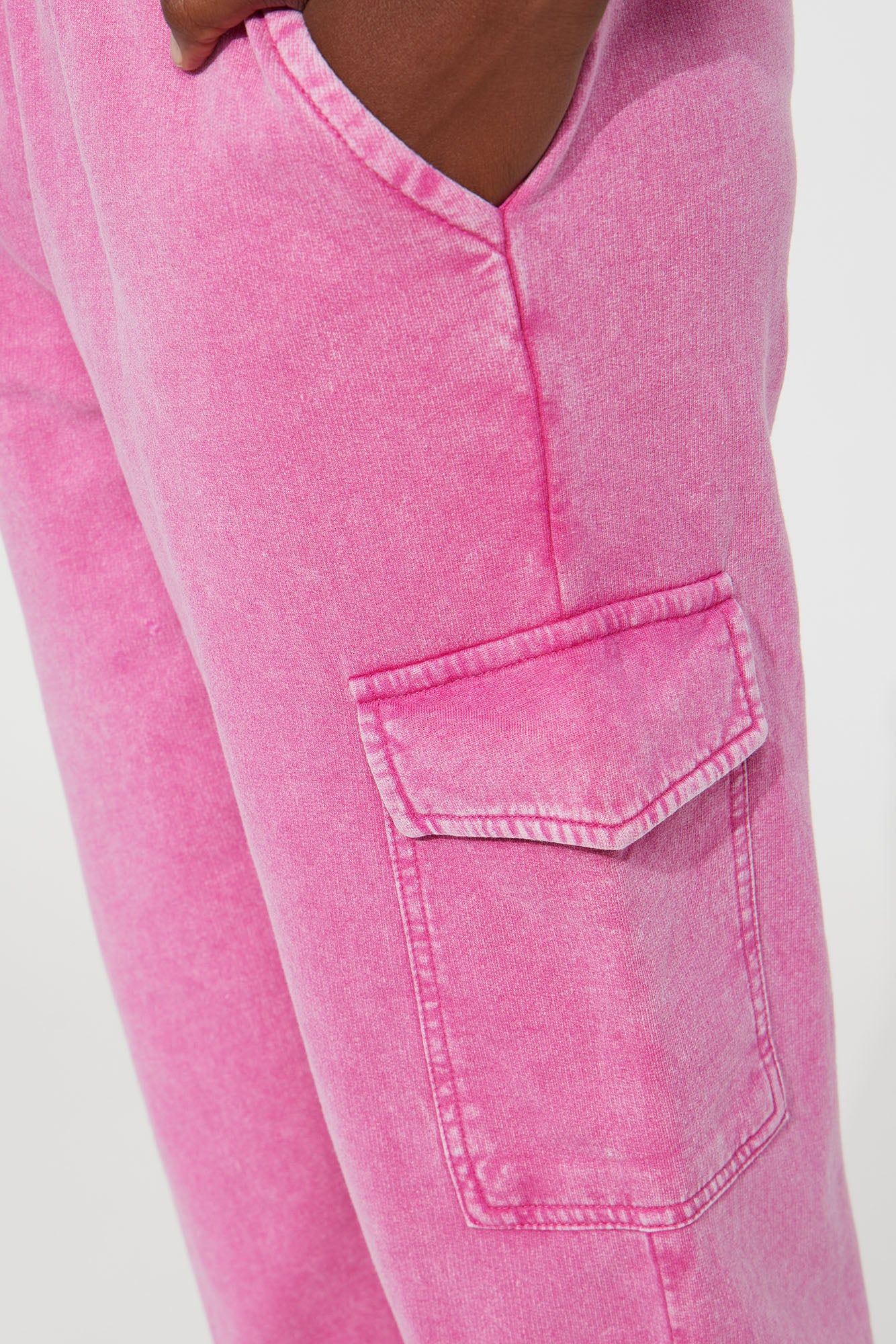 Mini Fiona Fleece Jogger - Fuchsia sold by Fashion Nova product image thumbnail 3
