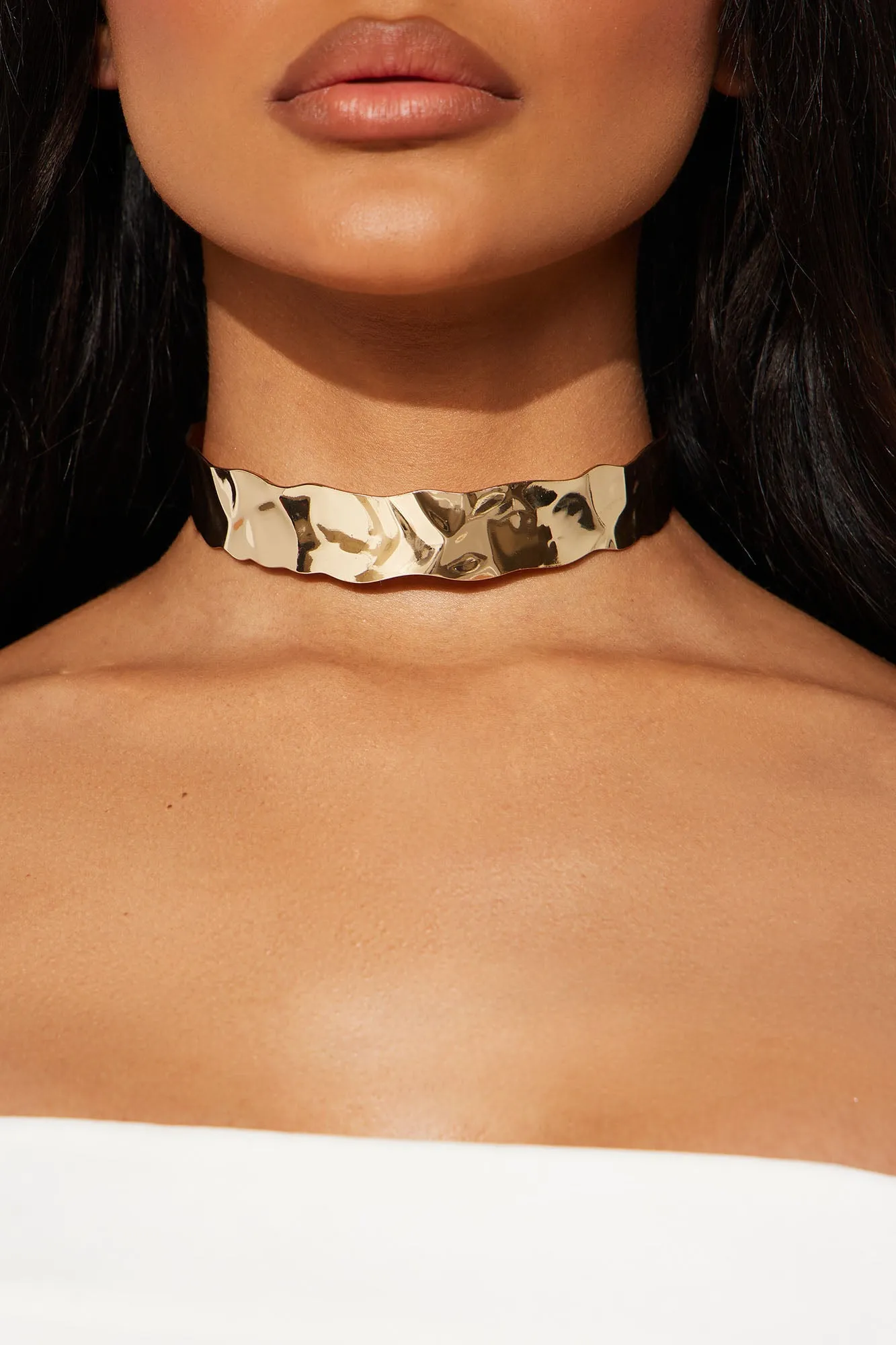 Abstract Choker - Gold sold by Fashion Nova