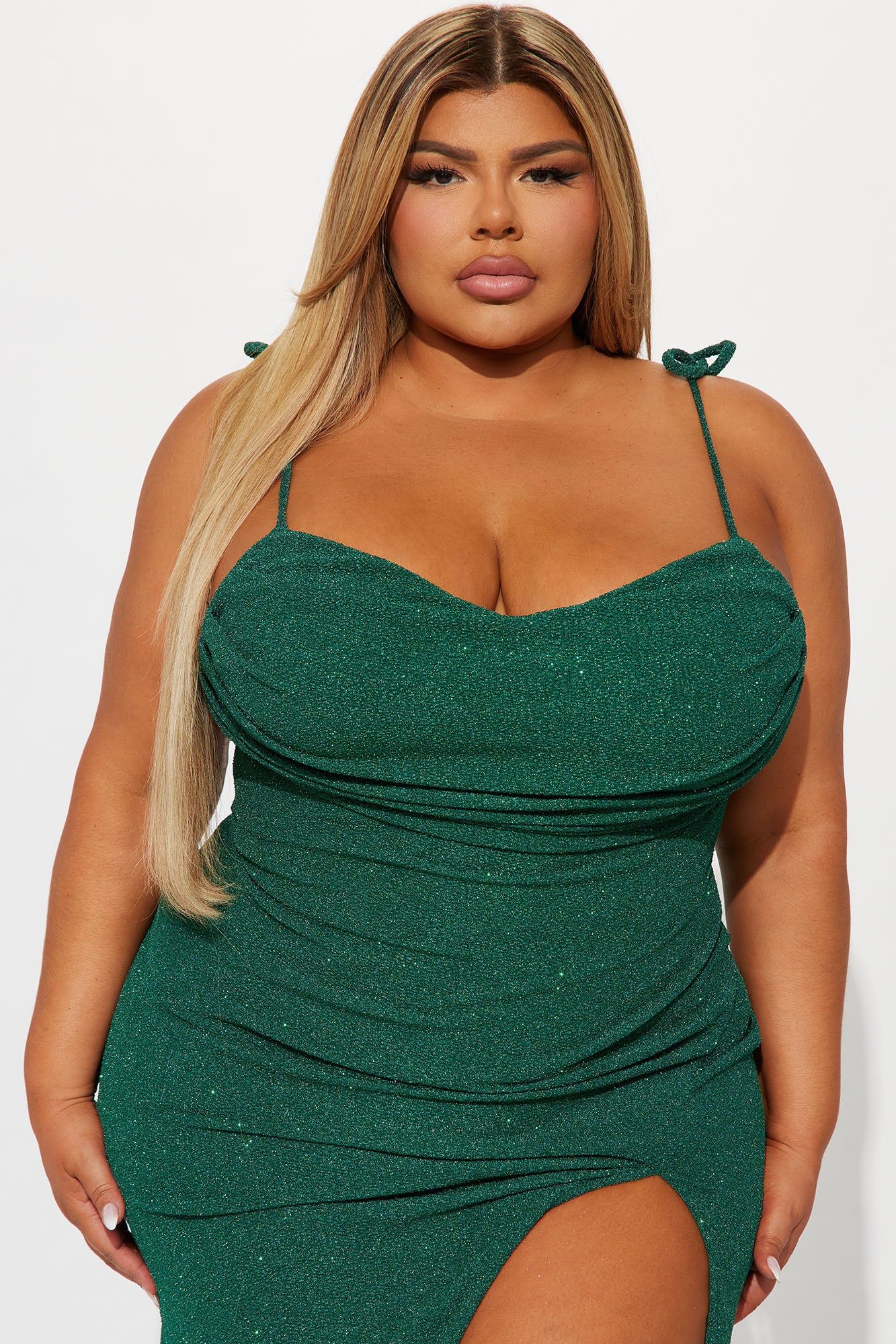 Midnights In Paris Gown - Hunter sold by Fashion Nova product image thumbnail 5