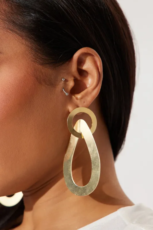 Law Of Attraction Earrings - Gold sold by Fashion Nova