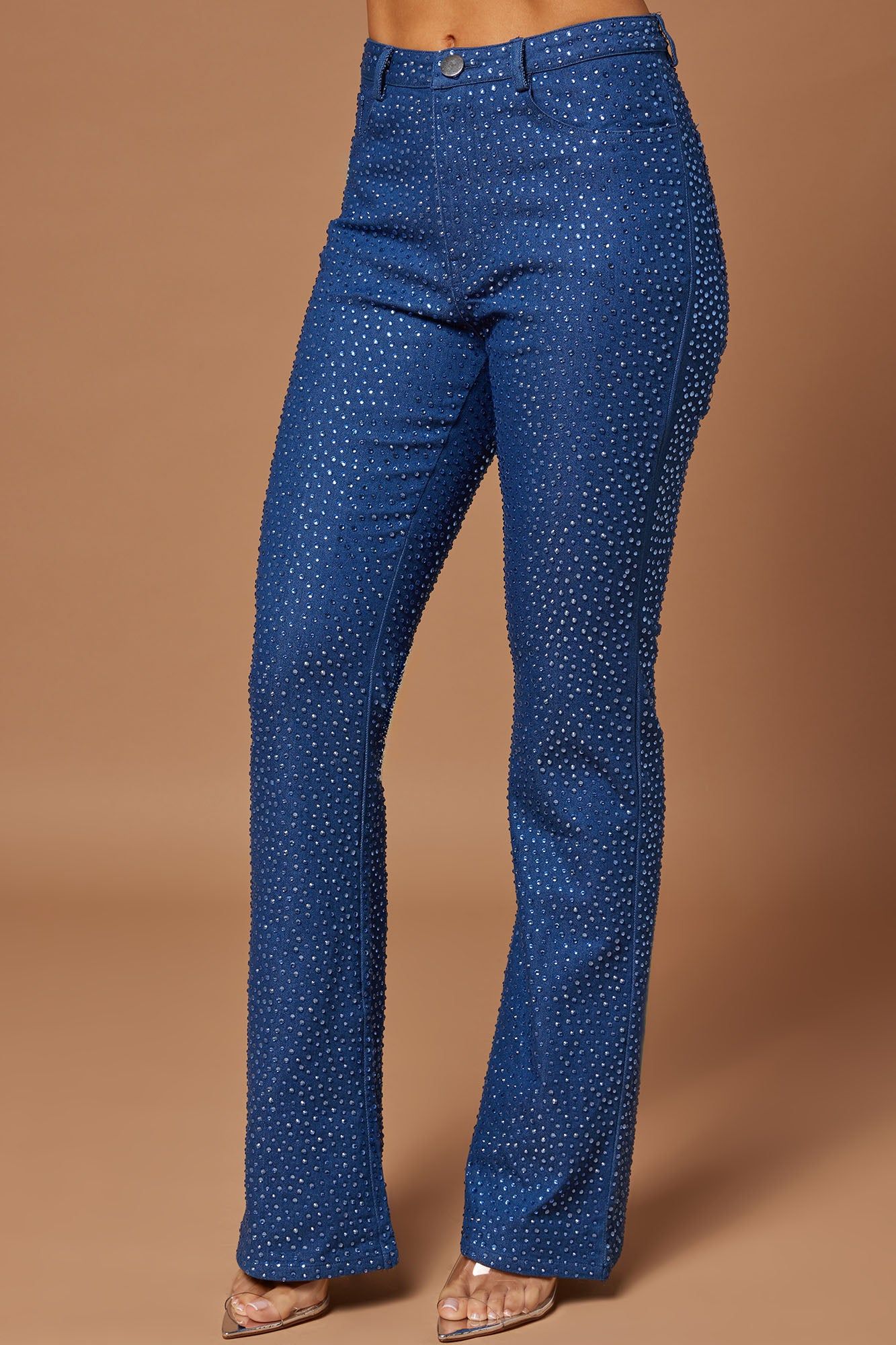 Josie Embellished Denim Pant - Medium Wash sold by Fashion Nova product image thumbnail 2