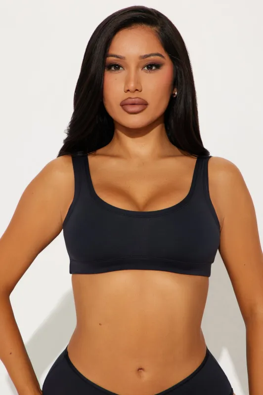 Light As A Feather Microfiber Tank Bralette - Black sold by Fashion Nova