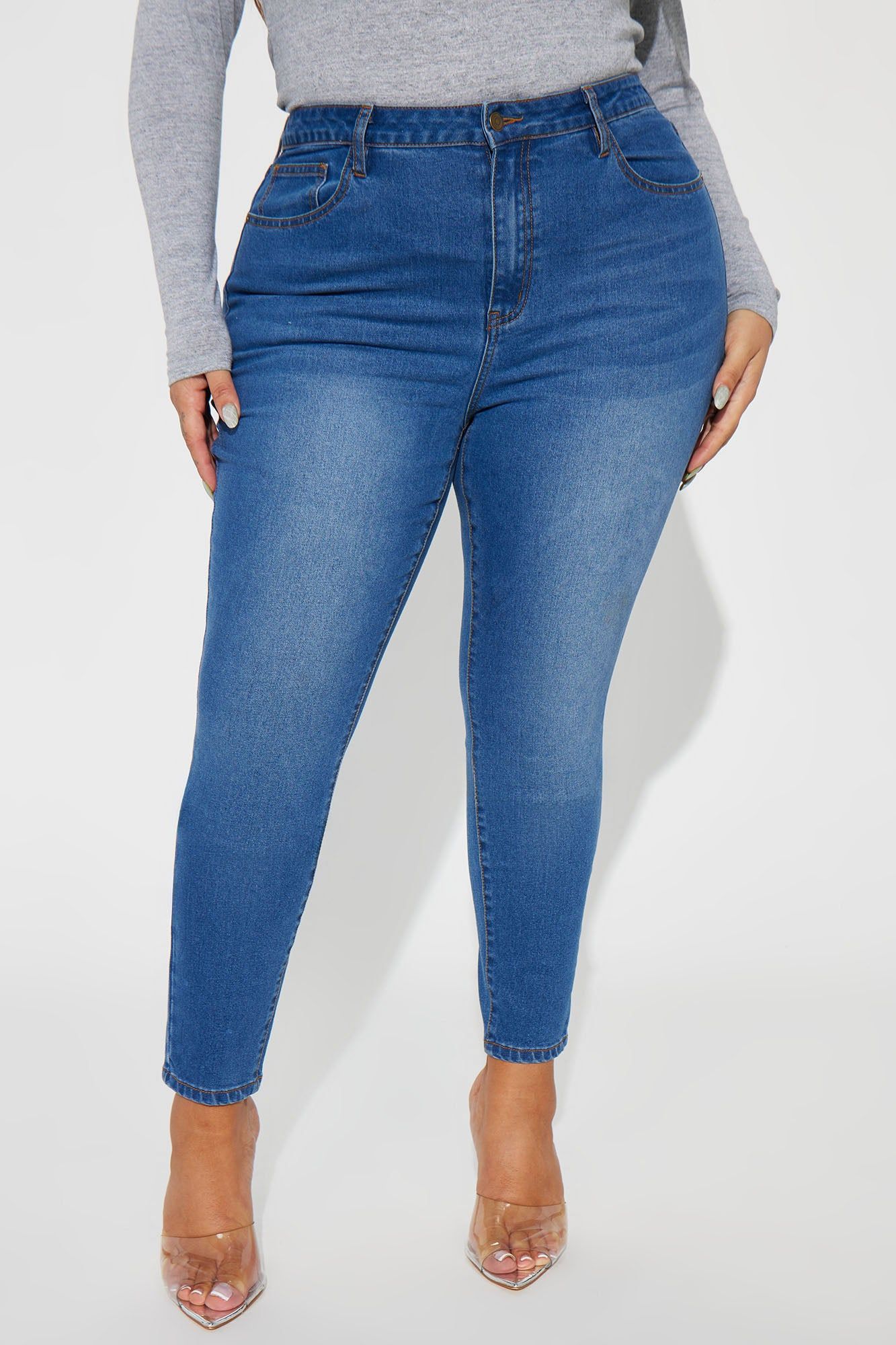 Brianna Basic Stretch Skinny Jeans - Medium Wash sold by Fashion Nova product image thumbnail 6