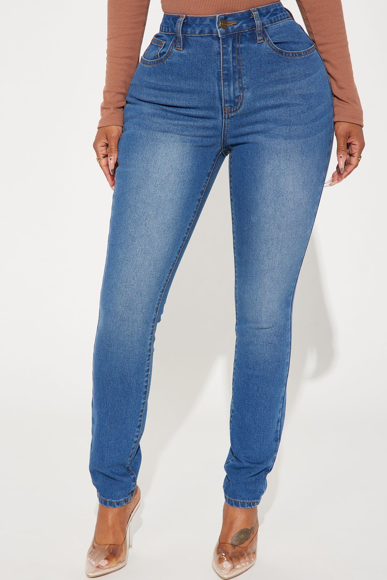 Brianna Basic Stretch Skinny Jeans - Medium Wash sold by Fashion Nova product image thumbnail 2