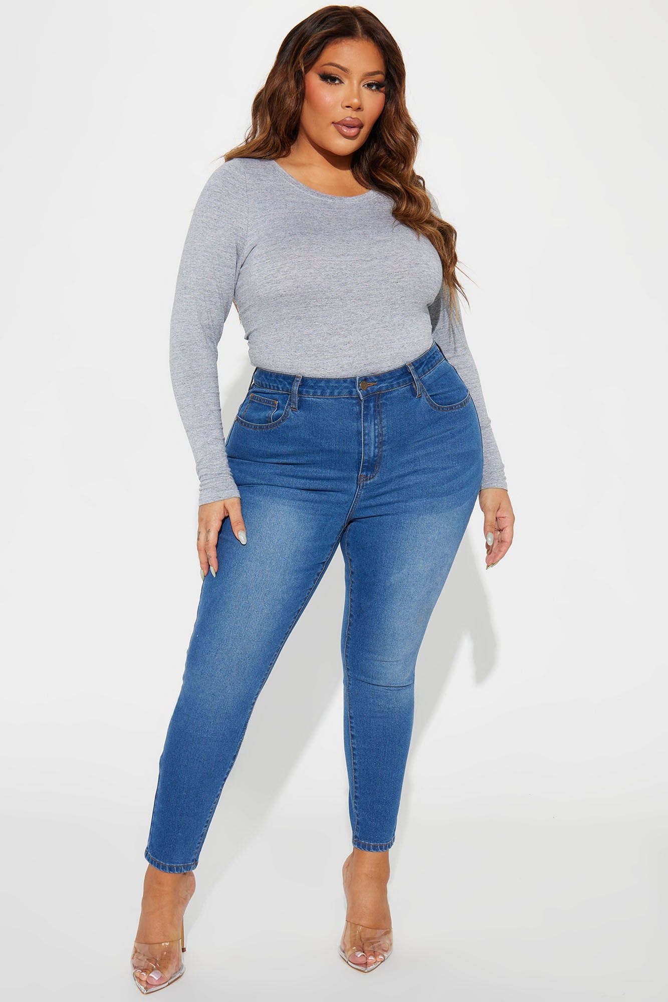 Brianna Basic Stretch Skinny Jeans - Medium Wash sold by Fashion Nova product image thumbnail 5