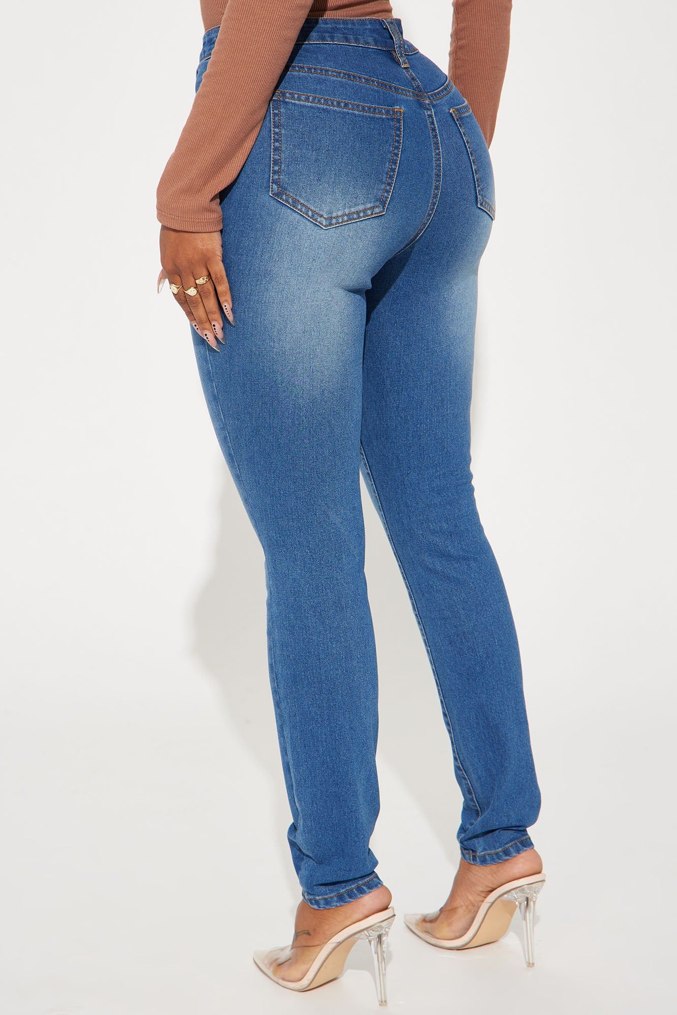 Brianna Basic Stretch Skinny Jeans - Medium Wash sold by Fashion Nova product image thumbnail 3