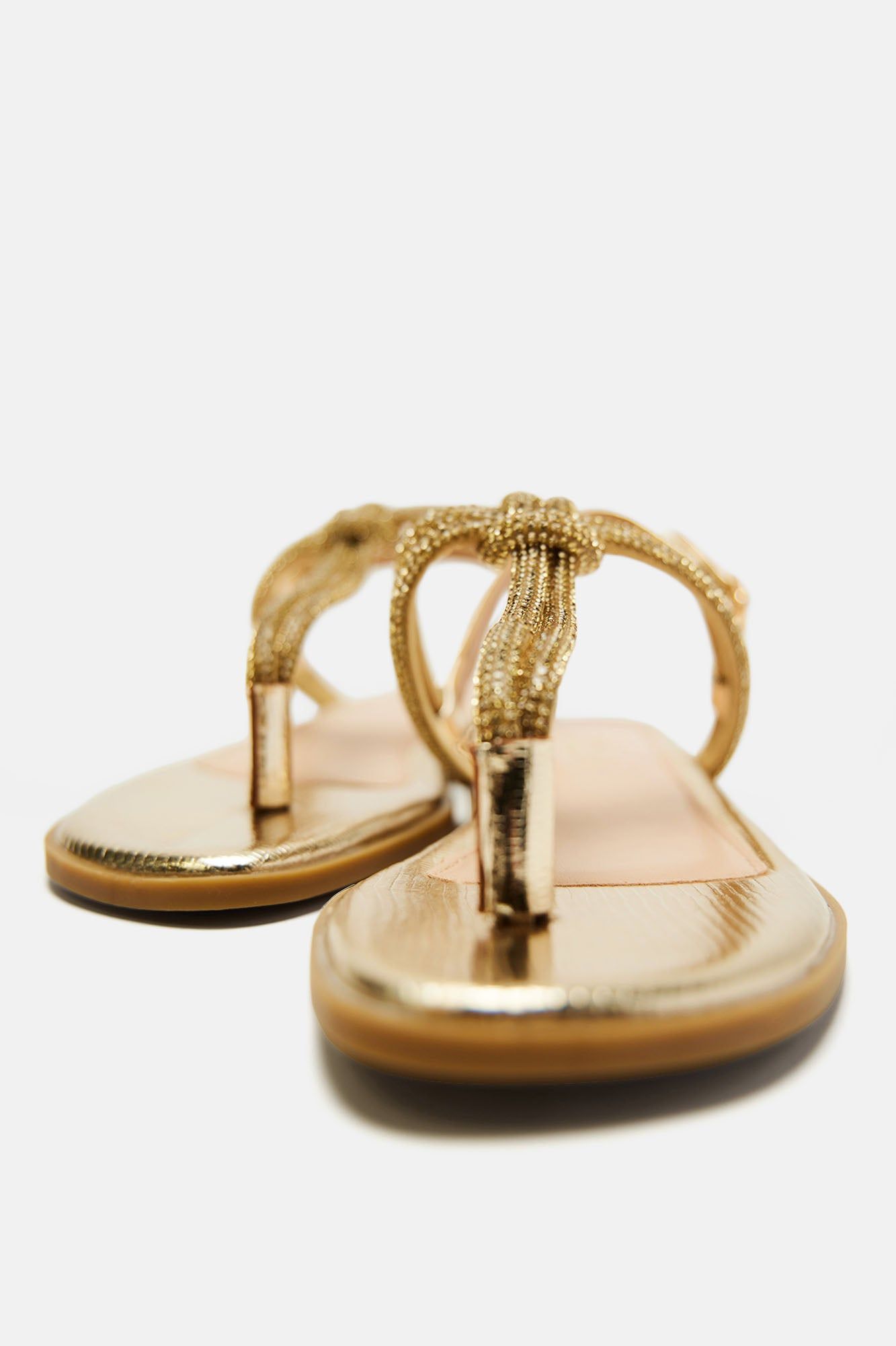 Good To You Flat Sandals - Gold sold by Fashion Nova product image thumbnail 4