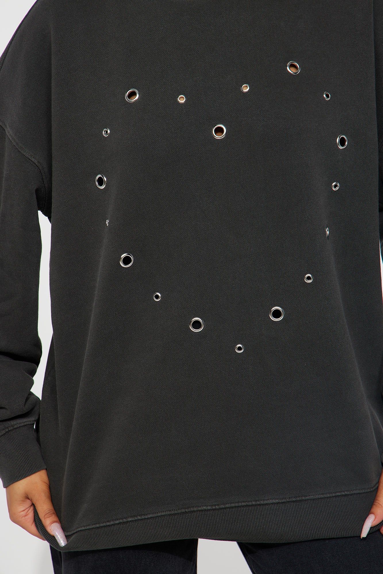 My Heart Lounge Sweatshirt - Charcoal sold by Fashion Nova product image thumbnail 3